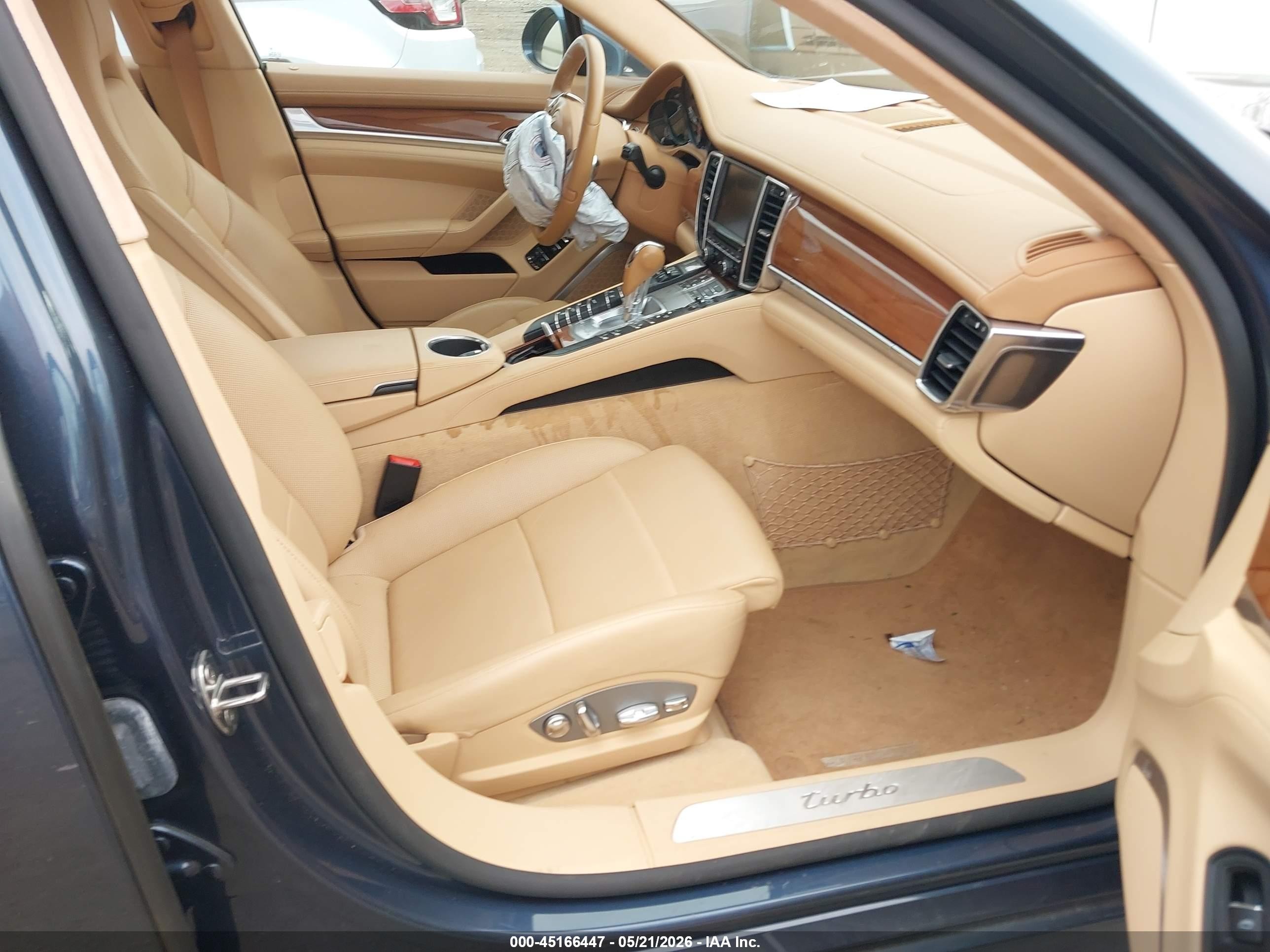 2012 Porsche Panamera Turbo Gray vin: WP0AC2A71CL091074