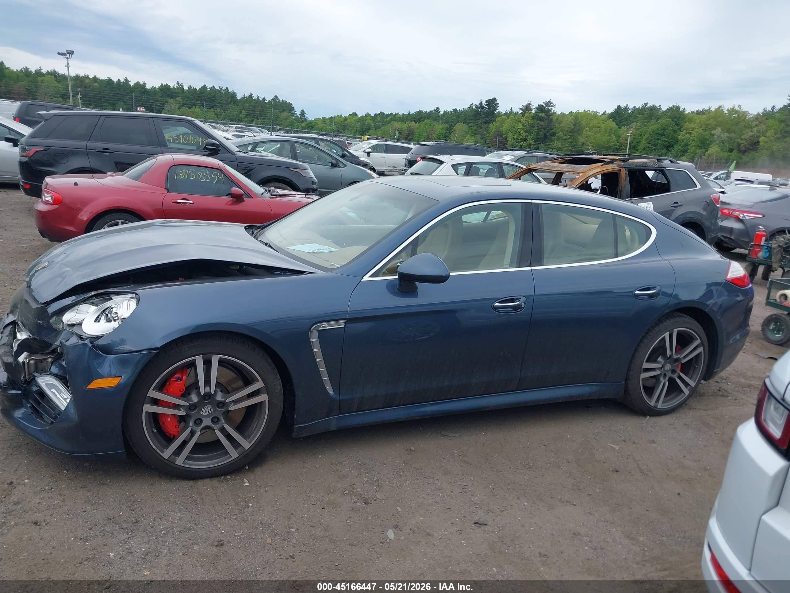 2012 Porsche Panamera Turbo Gray vin: WP0AC2A71CL091074