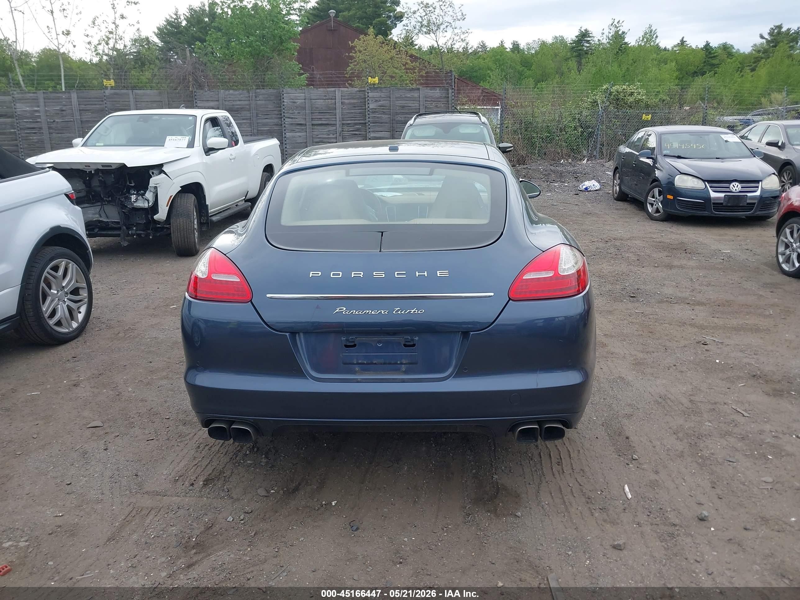 2012 Porsche Panamera Turbo Gray vin: WP0AC2A71CL091074