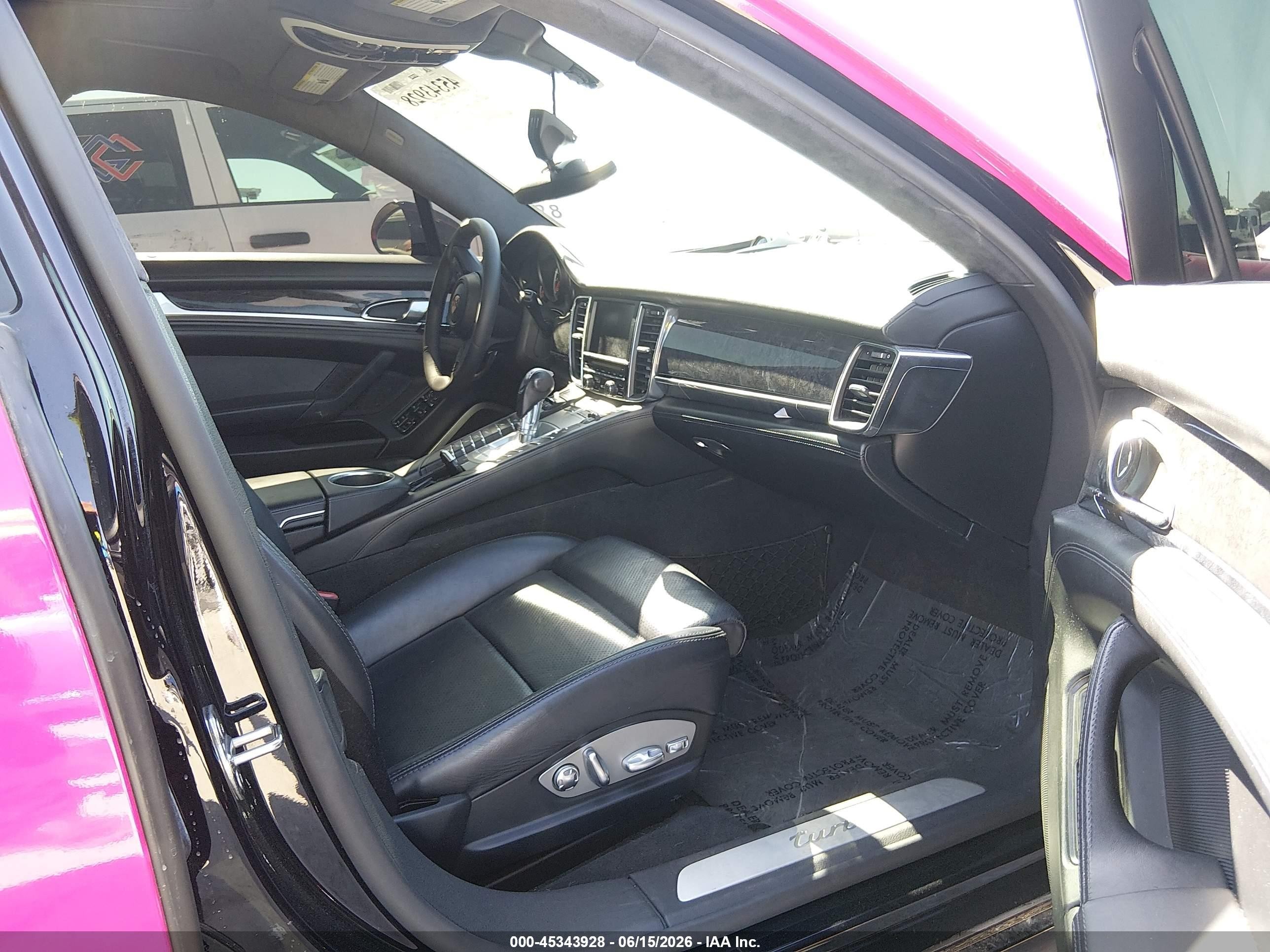 2012 Porsche Panamera Turbo Pink vin: WP0AC2A72CL090435