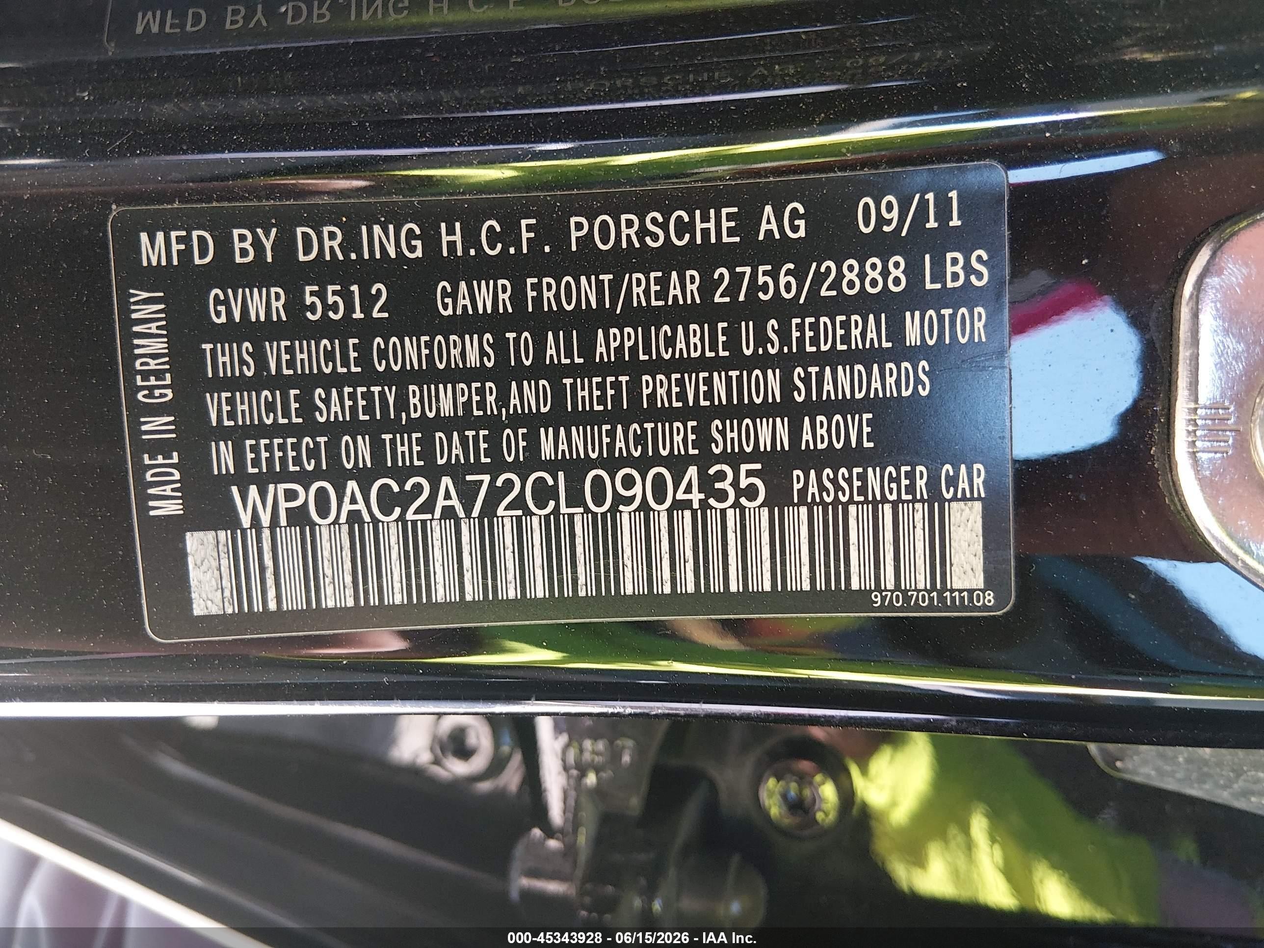 2012 Porsche Panamera Turbo Pink vin: WP0AC2A72CL090435