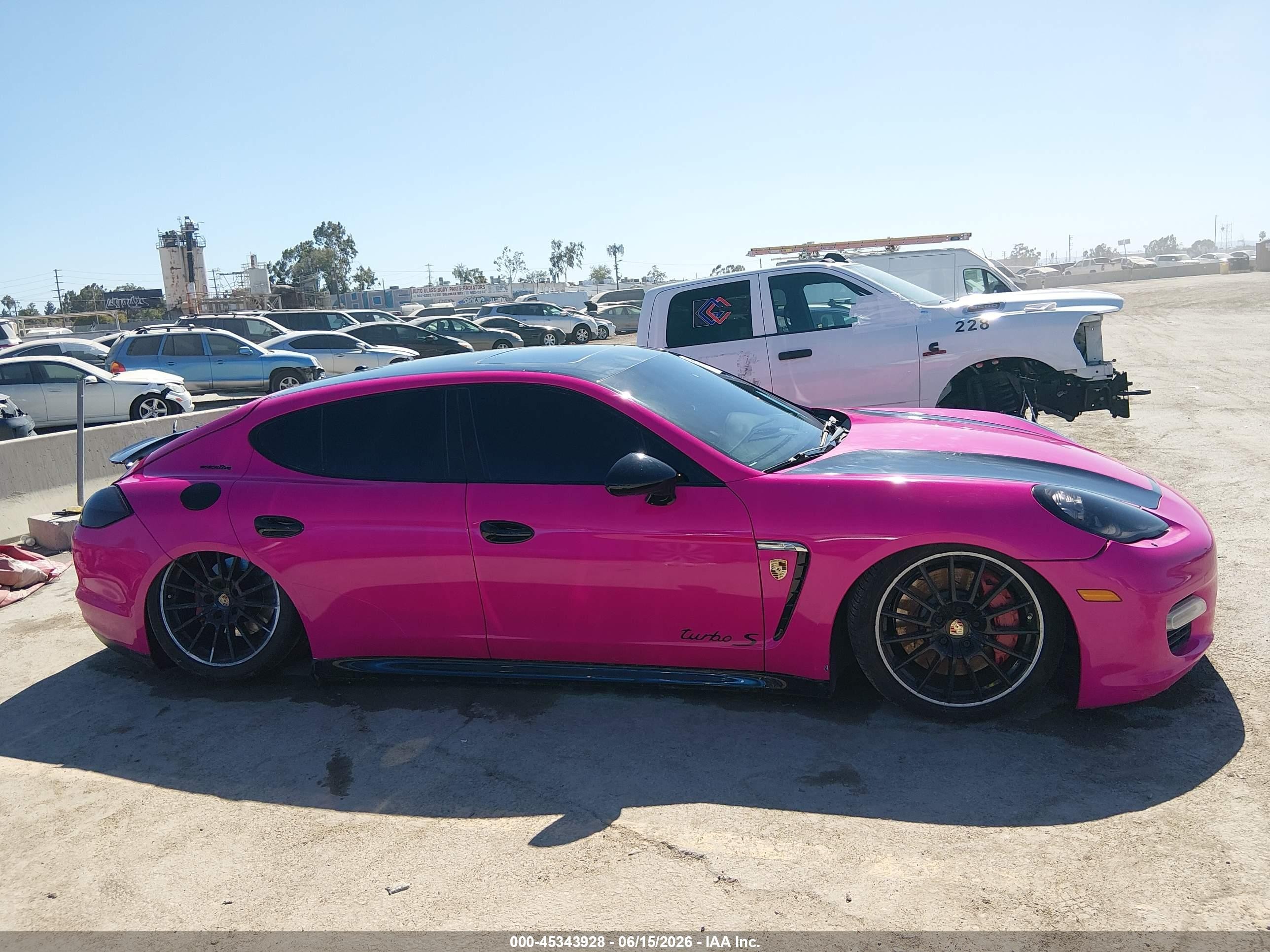2012 Porsche Panamera Turbo Pink vin: WP0AC2A72CL090435