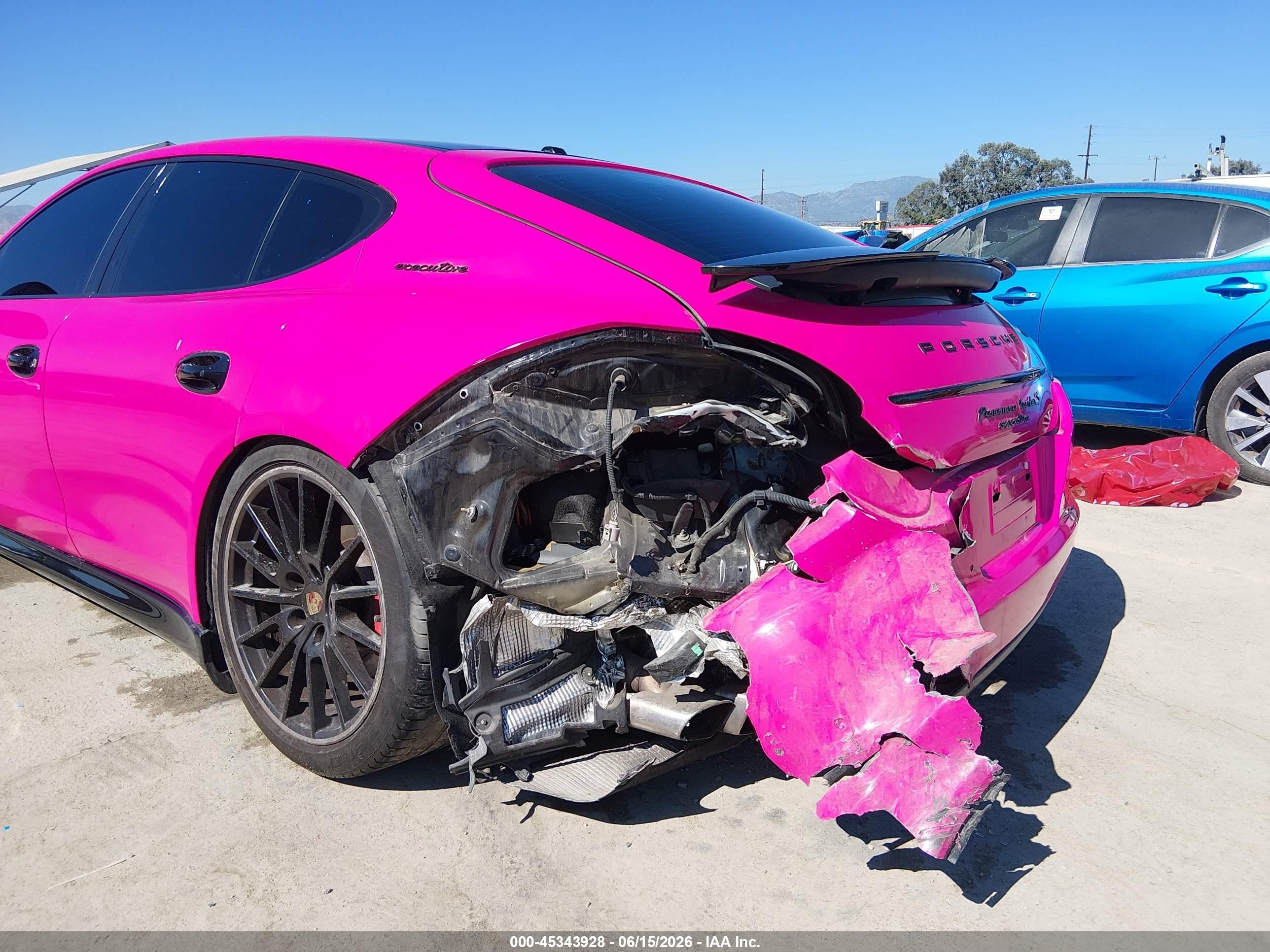 2012 Porsche Panamera Turbo Pink vin: WP0AC2A72CL090435