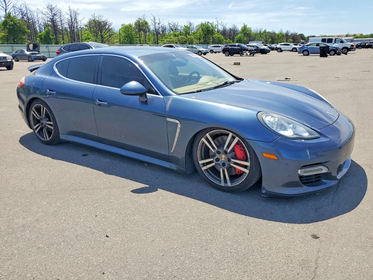 2011 Porsche Panamera Turbo Синий vin: WP0AC2A73BL090815