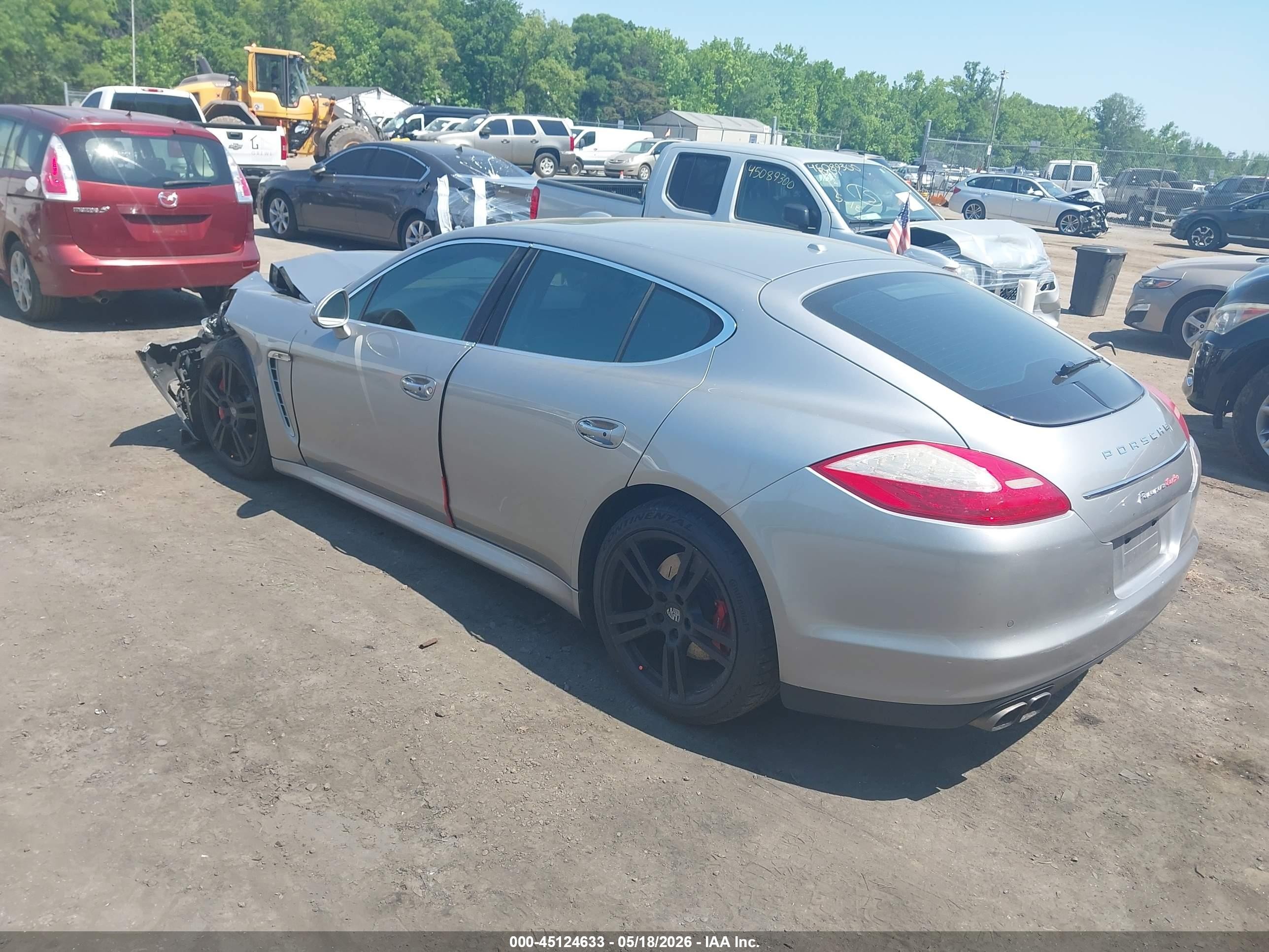 2012 Porsche Panamera Turbo Silver vin: WP0AC2A73CL090458