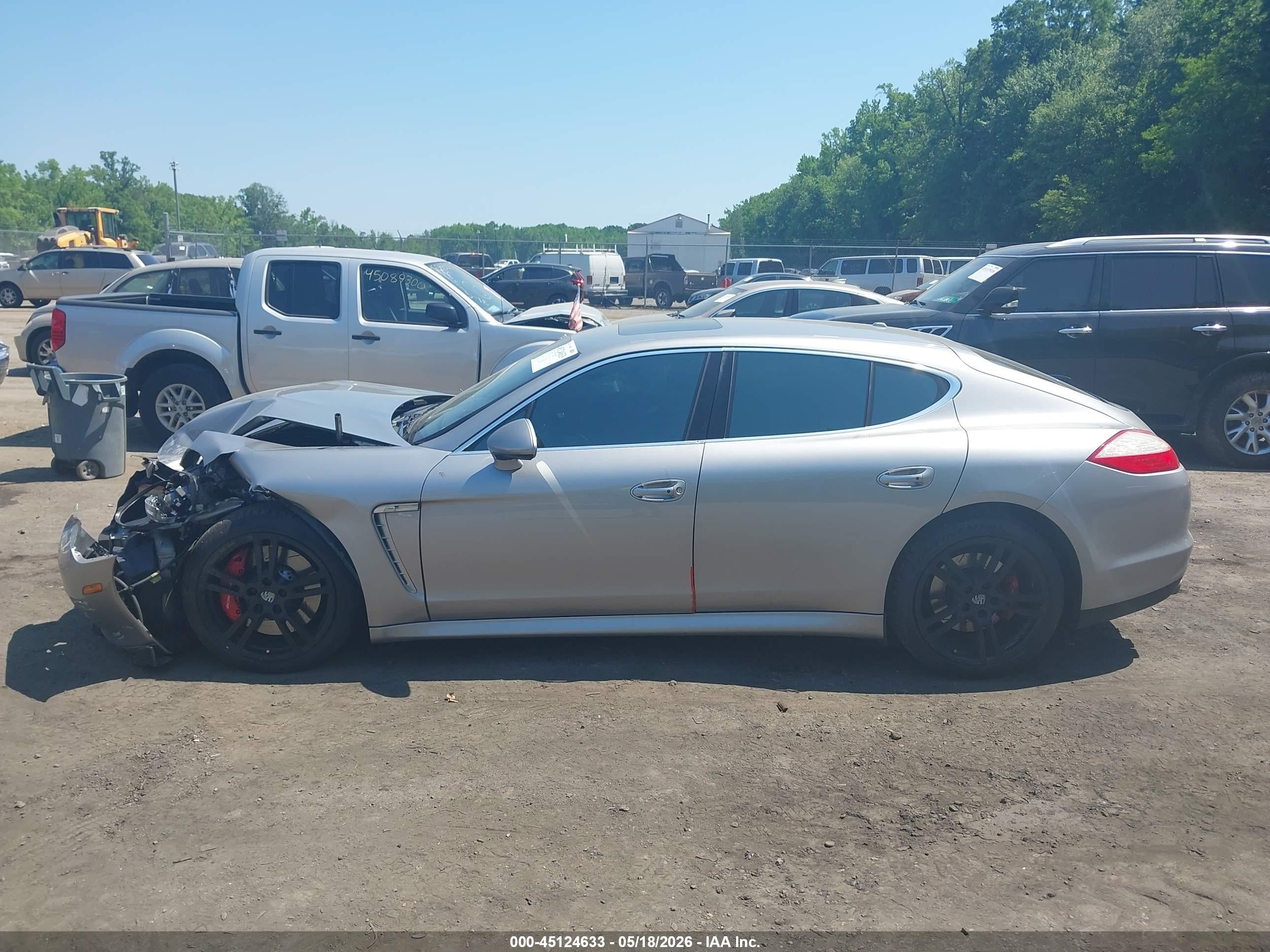 2012 Porsche Panamera Turbo Silver vin: WP0AC2A73CL090458
