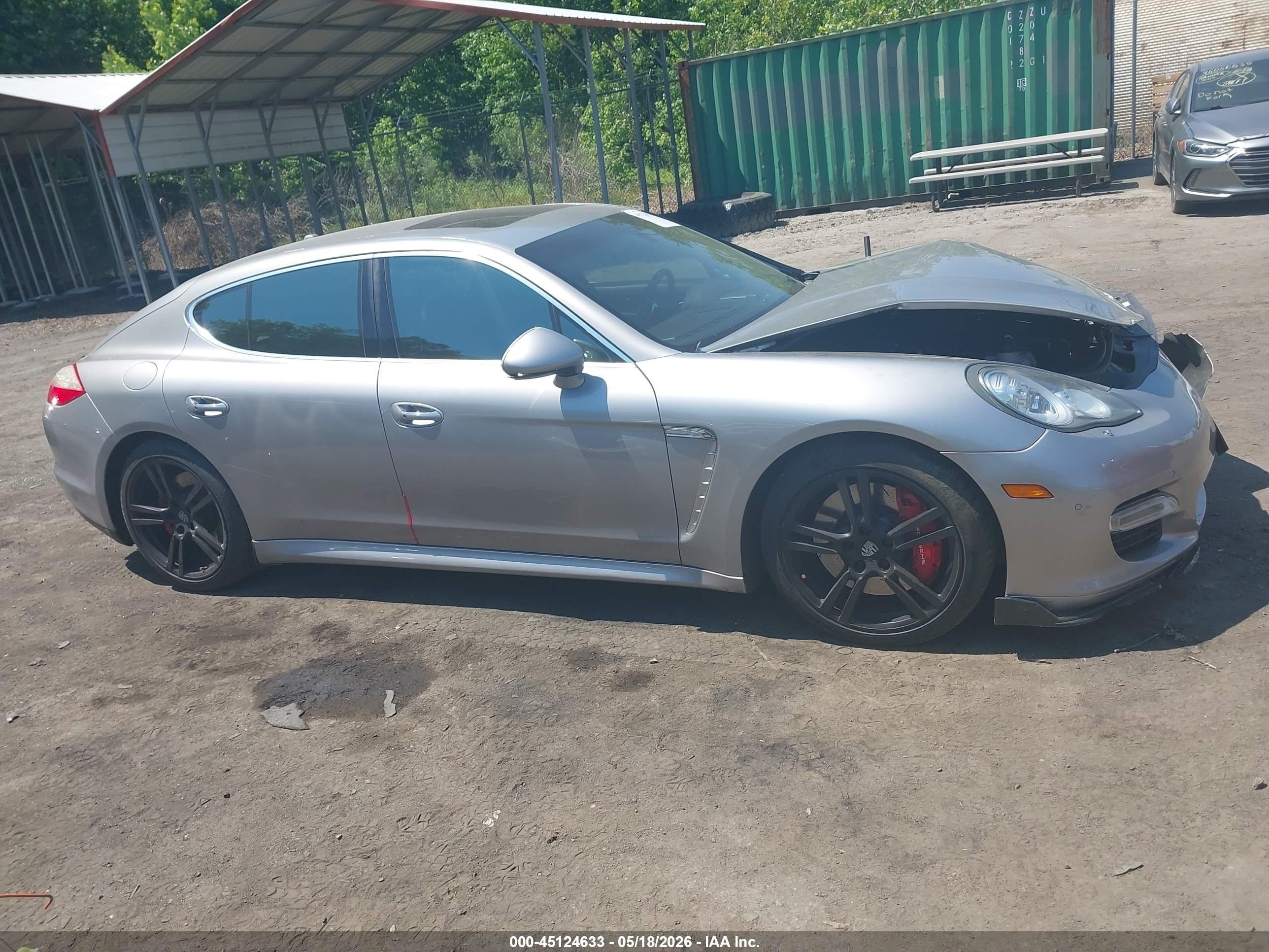 2012 Porsche Panamera Turbo Silver vin: WP0AC2A73CL090458