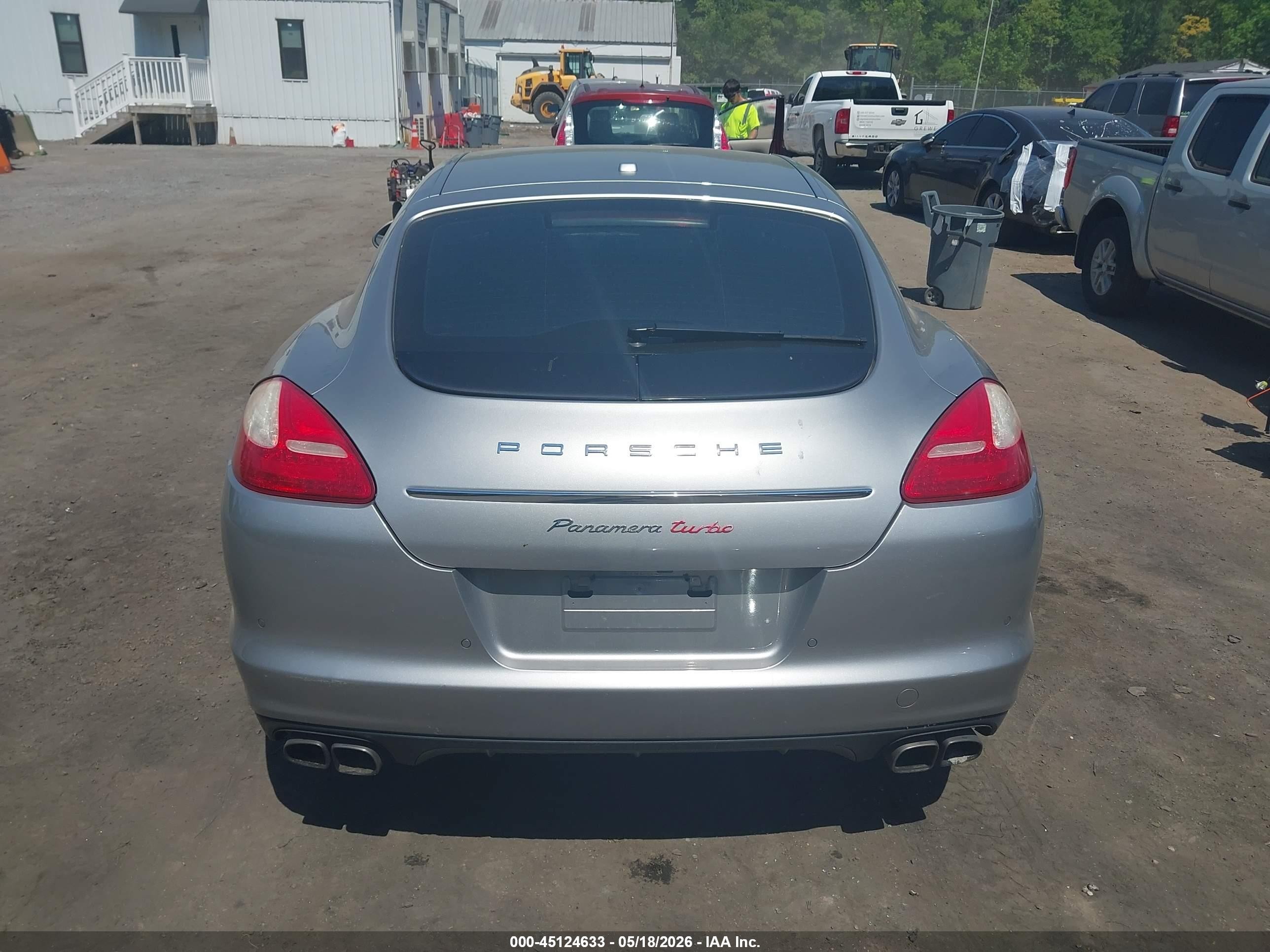 2012 Porsche Panamera Turbo Silver vin: WP0AC2A73CL090458