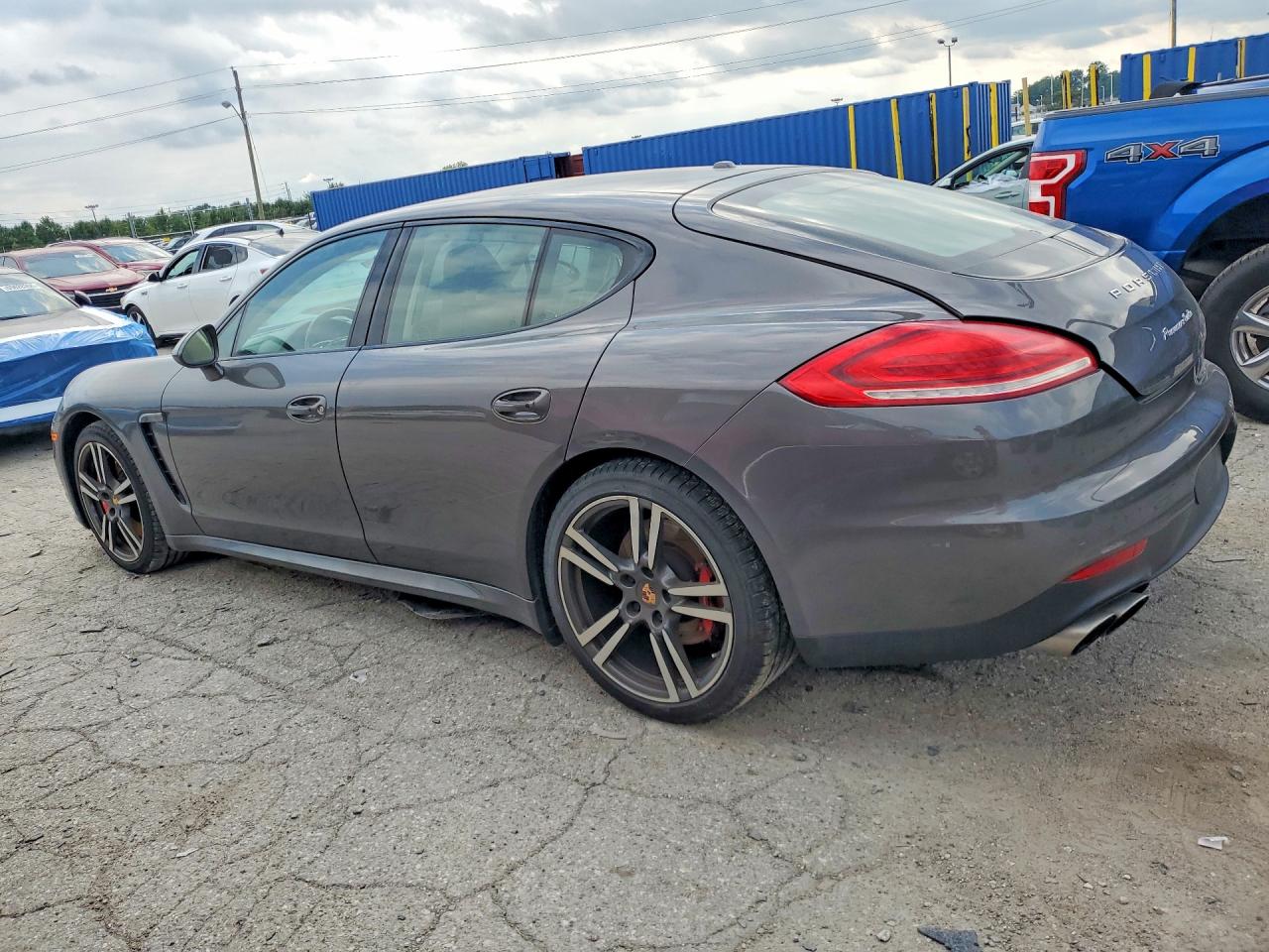 2014 Porsche Panamera Turbo Gray vin: WP0AC2A73EL073307