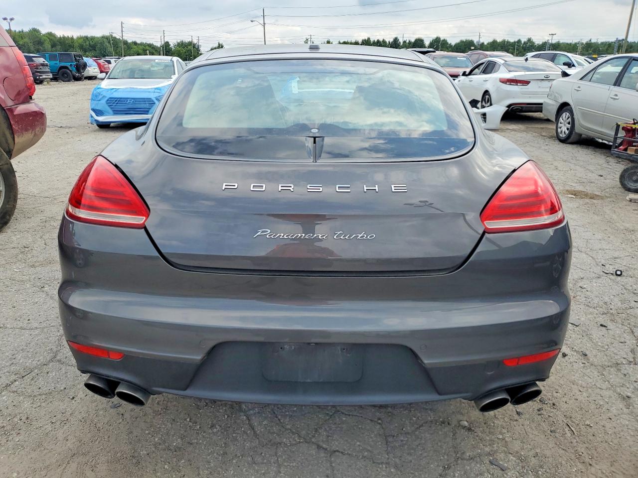 2014 Porsche Panamera Turbo Gray vin: WP0AC2A73EL073307