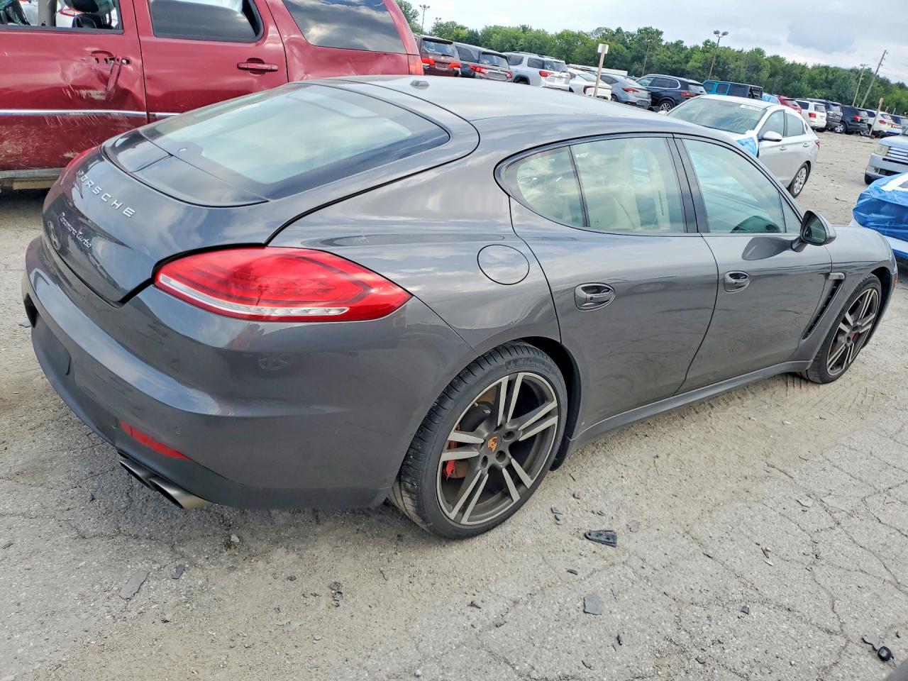 2014 Porsche Panamera Turbo Gray vin: WP0AC2A73EL073307