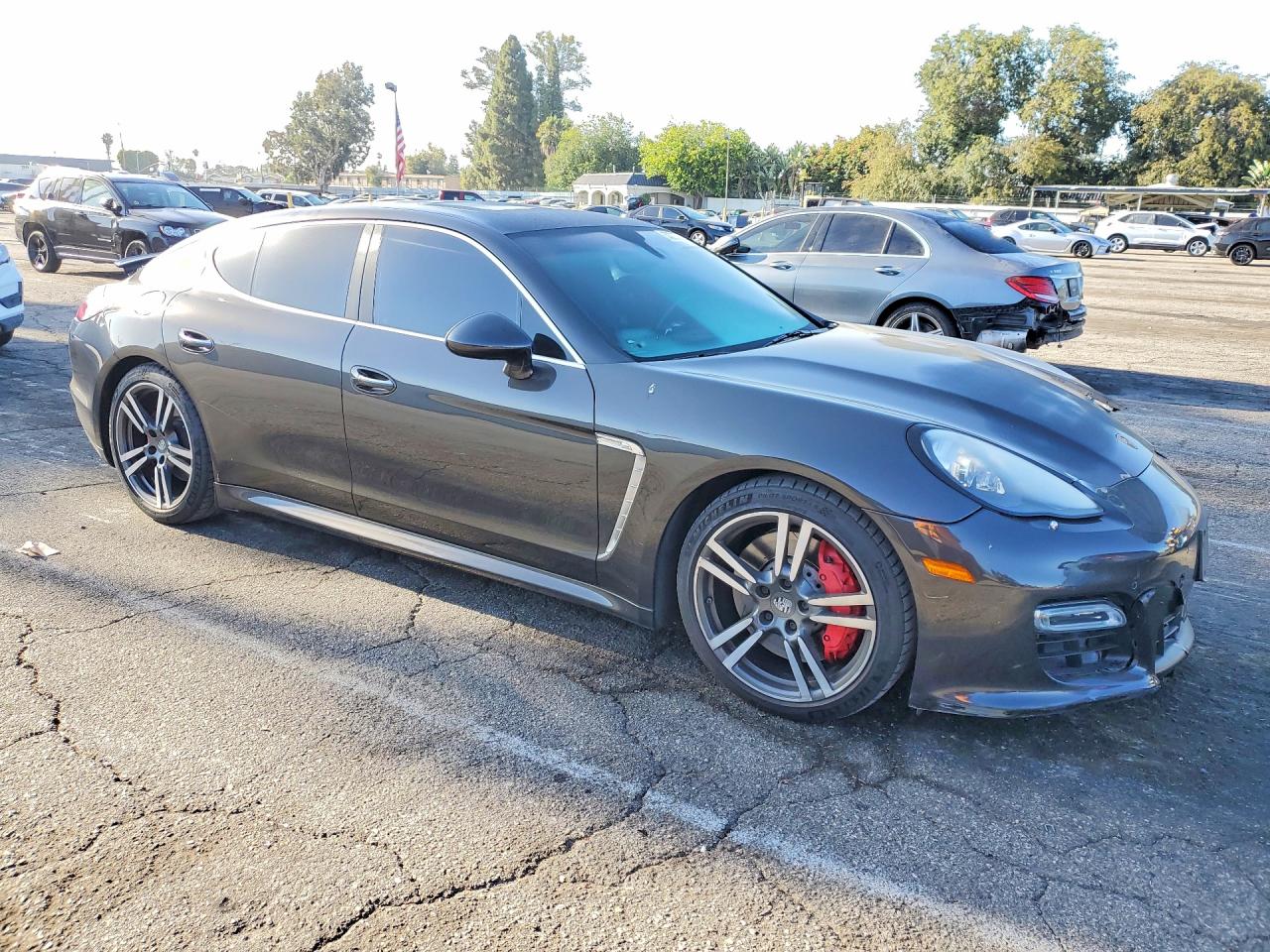 2012 Porsche Panamera Turbo Серый vin: WP0AC2A75CL091028