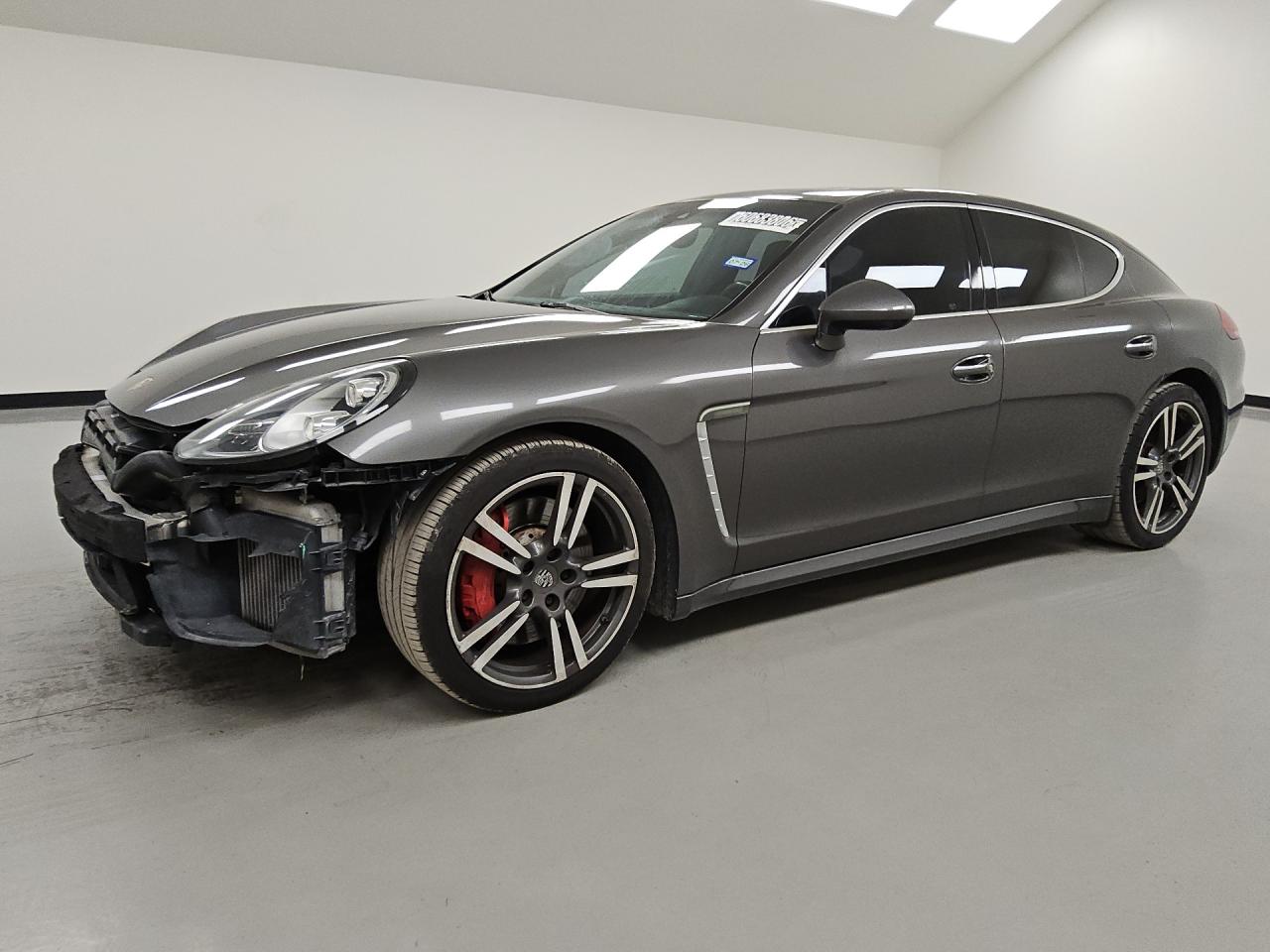 2014 Porsche Panamera Turbo Black vin: WP0AC2A75EL073079 Damage: Left Rear Tire, Worn, Replacement Required