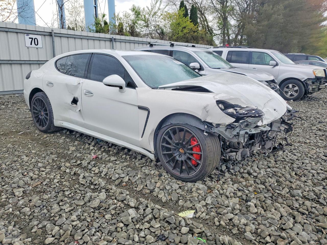 2014 Porsche Panamera White vin: WP0AC2A75EL073437