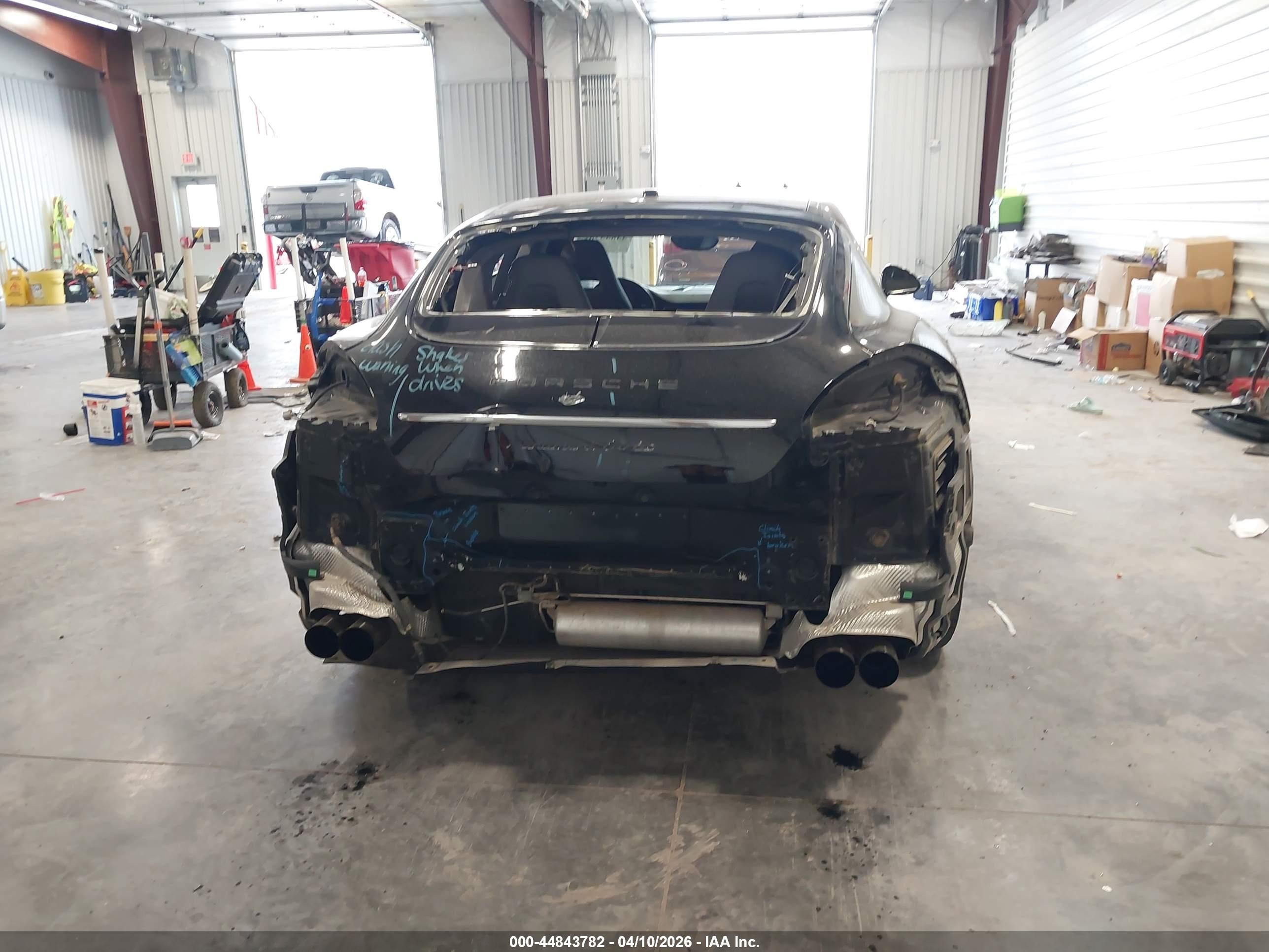 2011 Porsche Panamera Turbo Black vin: WP0AC2A76BL090078