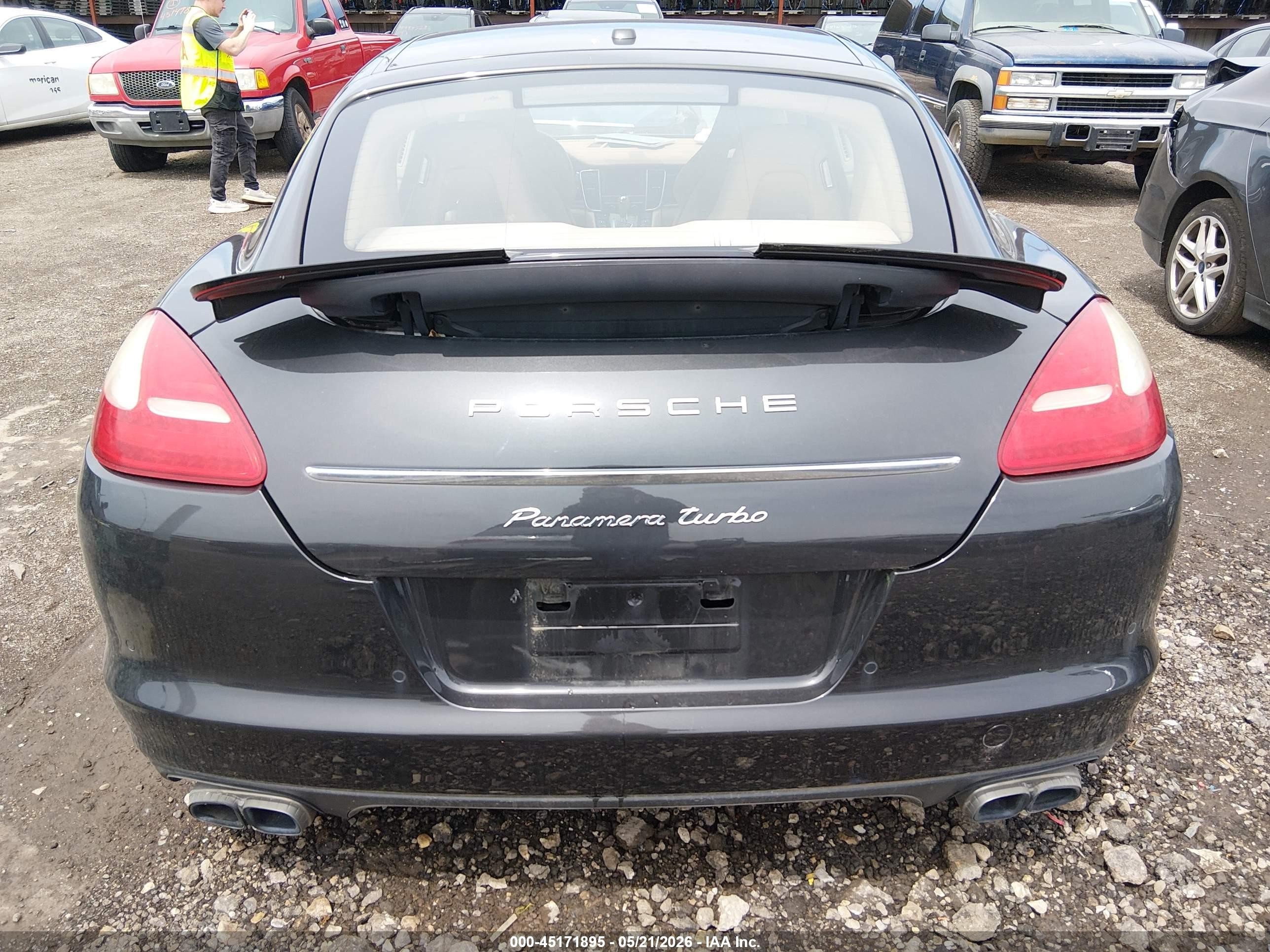 2011 Porsche Panamera Turbo Gray vin: WP0AC2A78BL090664