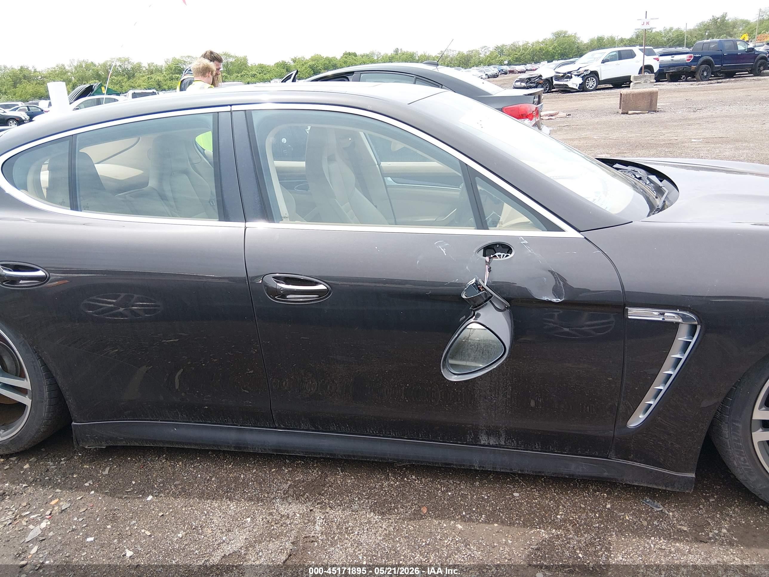 2011 Porsche Panamera Turbo Gray vin: WP0AC2A78BL090664