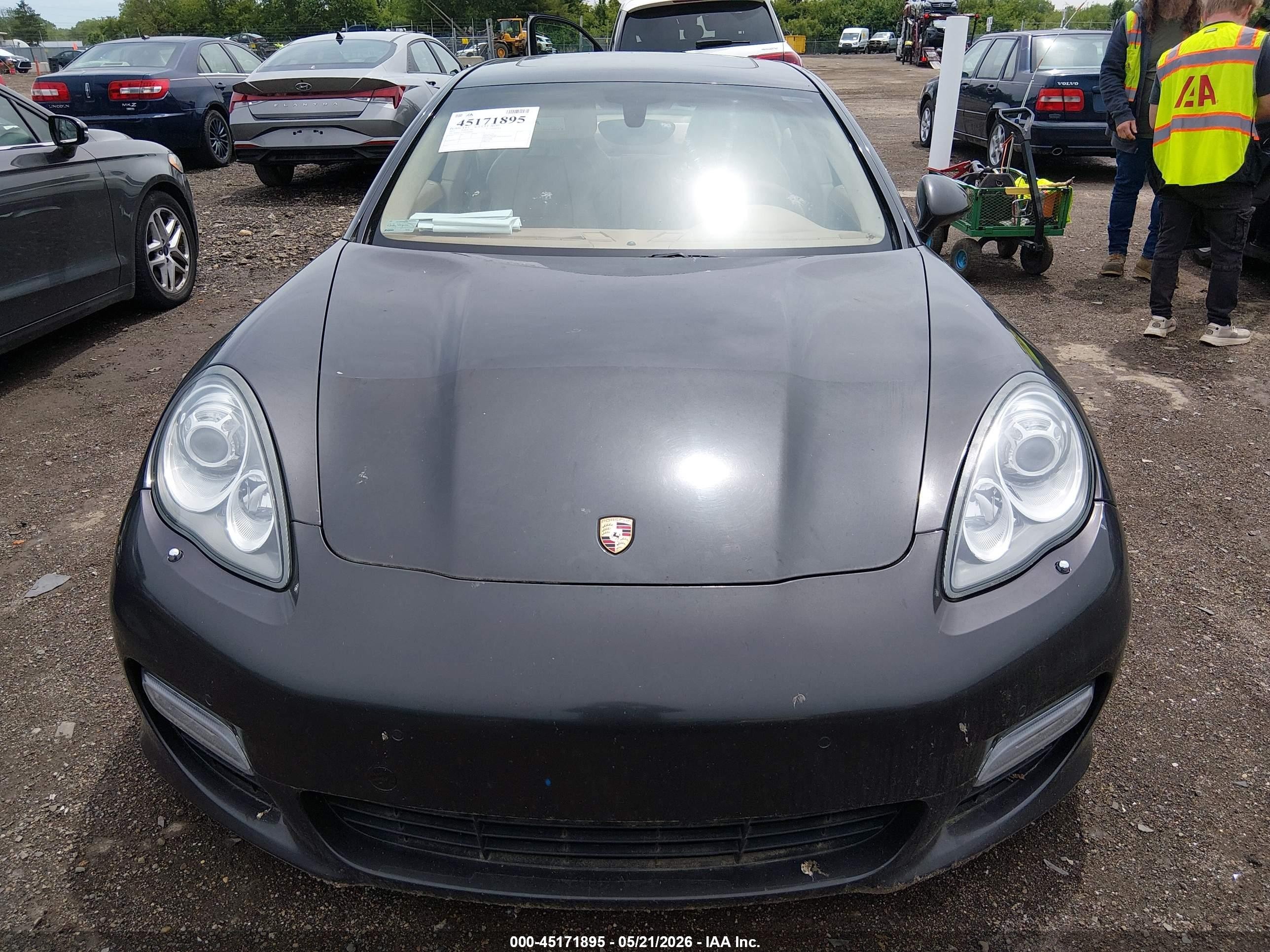 2011 Porsche Panamera Turbo Gray vin: WP0AC2A78BL090664