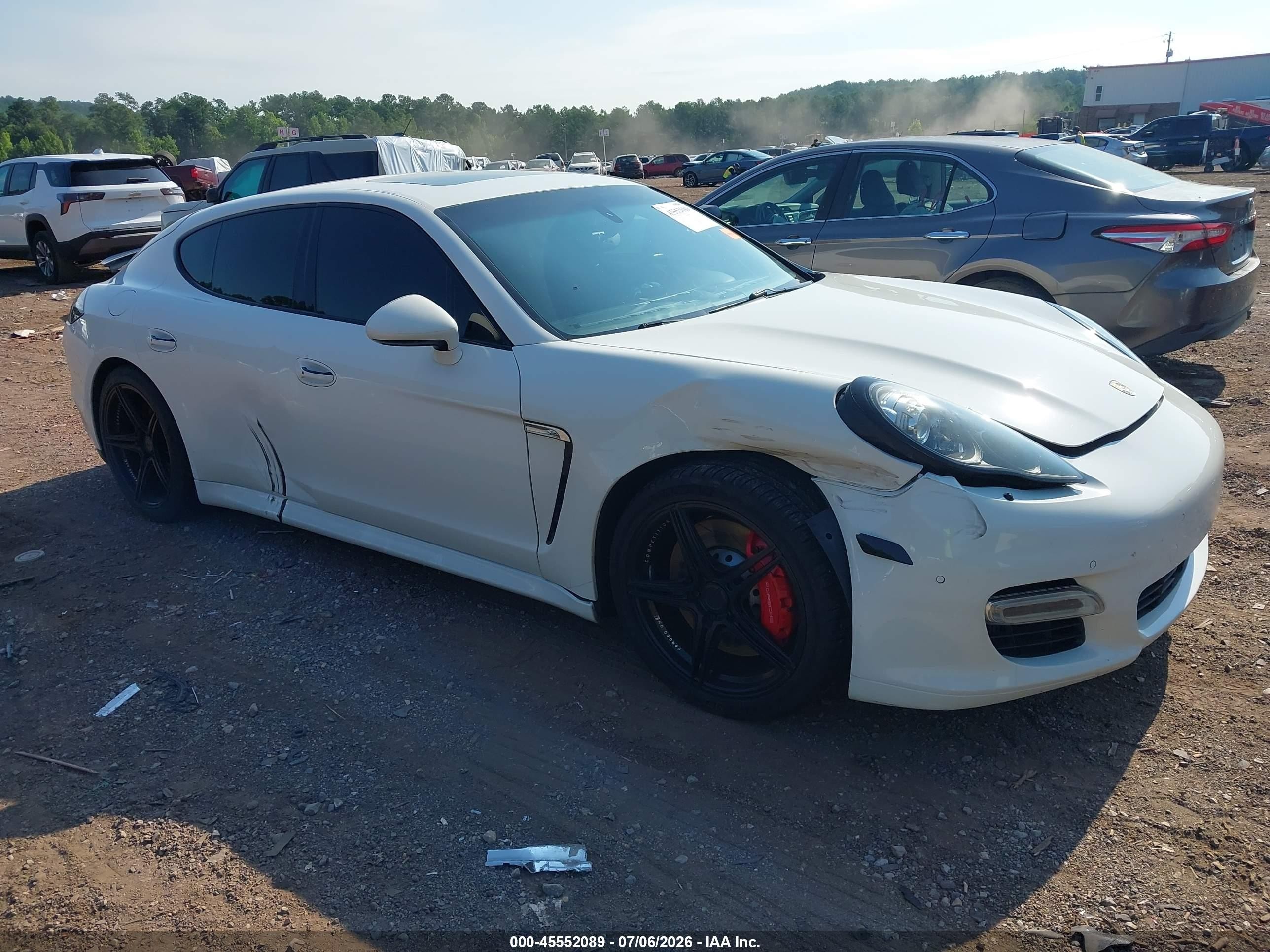 2012 Porsche Panamera Turbo White vin: WP0AC2A78CL090584
