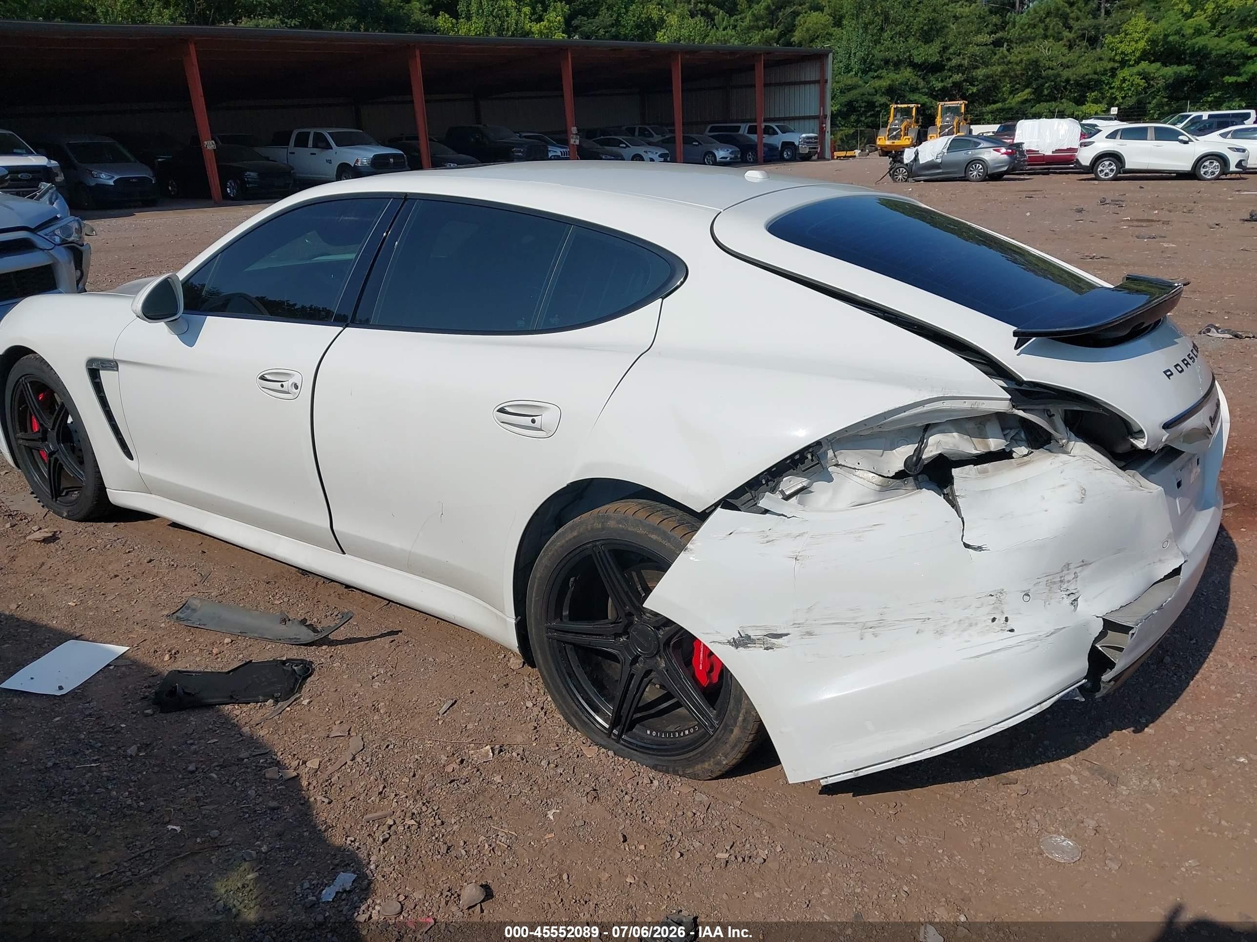 2012 Porsche Panamera Turbo White vin: WP0AC2A78CL090584