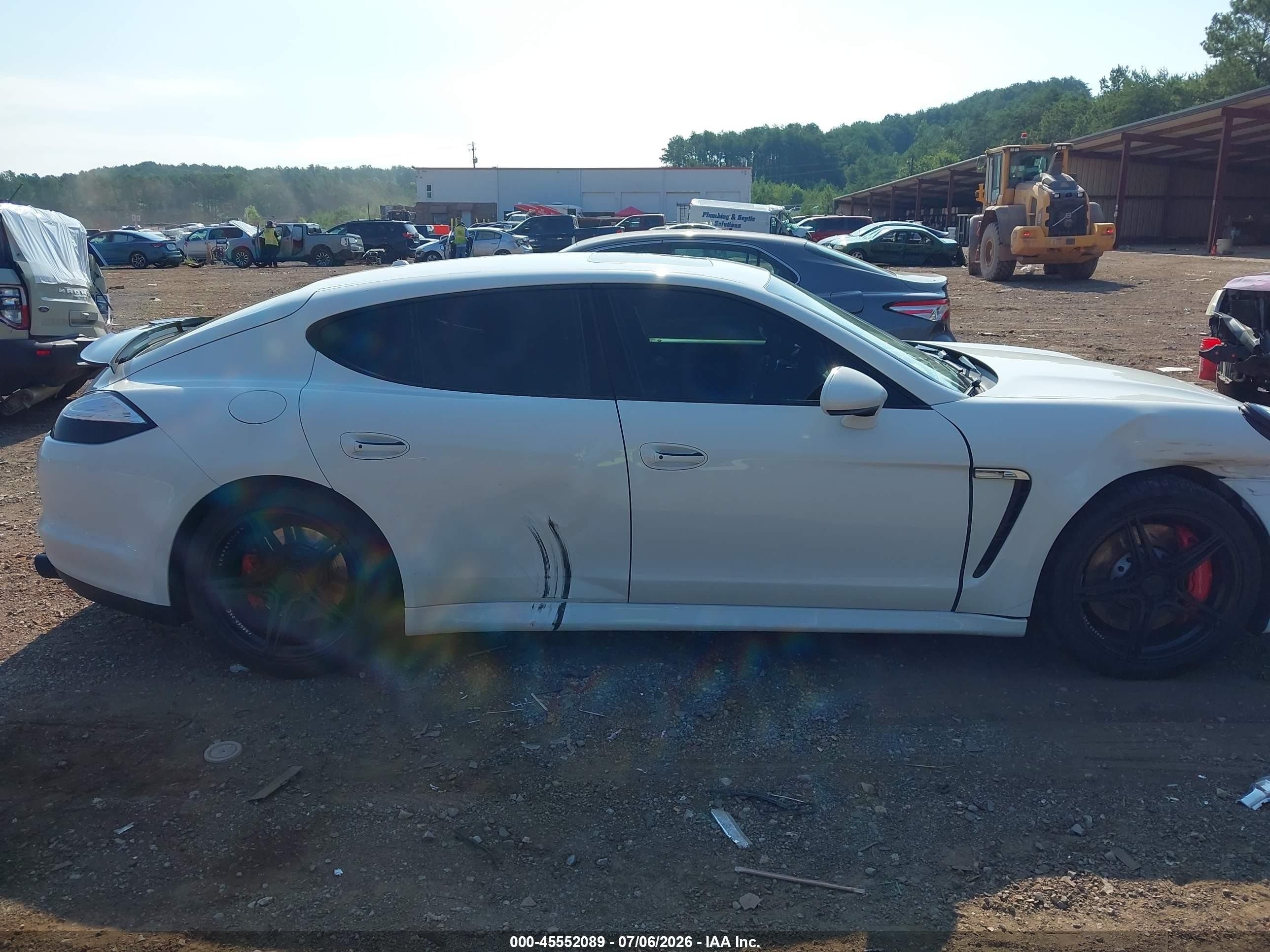 2012 Porsche Panamera Turbo White vin: WP0AC2A78CL090584
