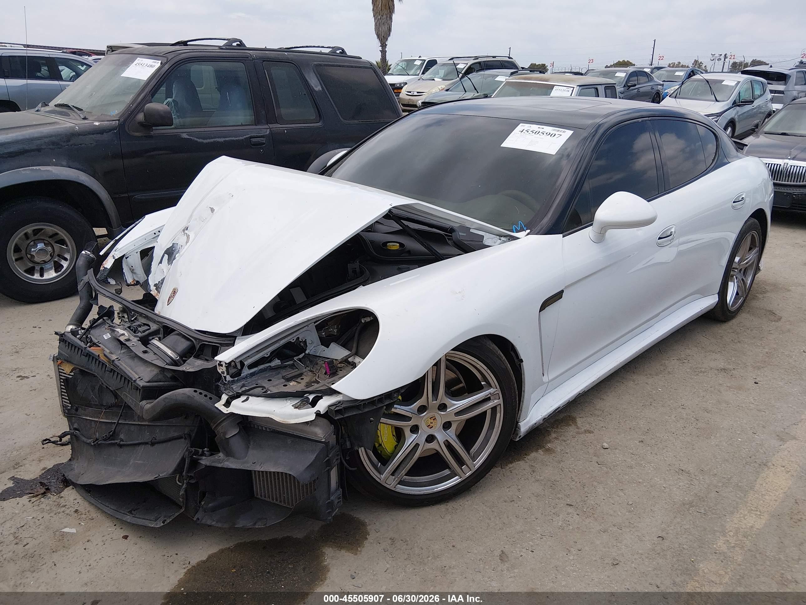 2011 Porsche Panamera Turbo White vin: WP0AC2A79BL090222