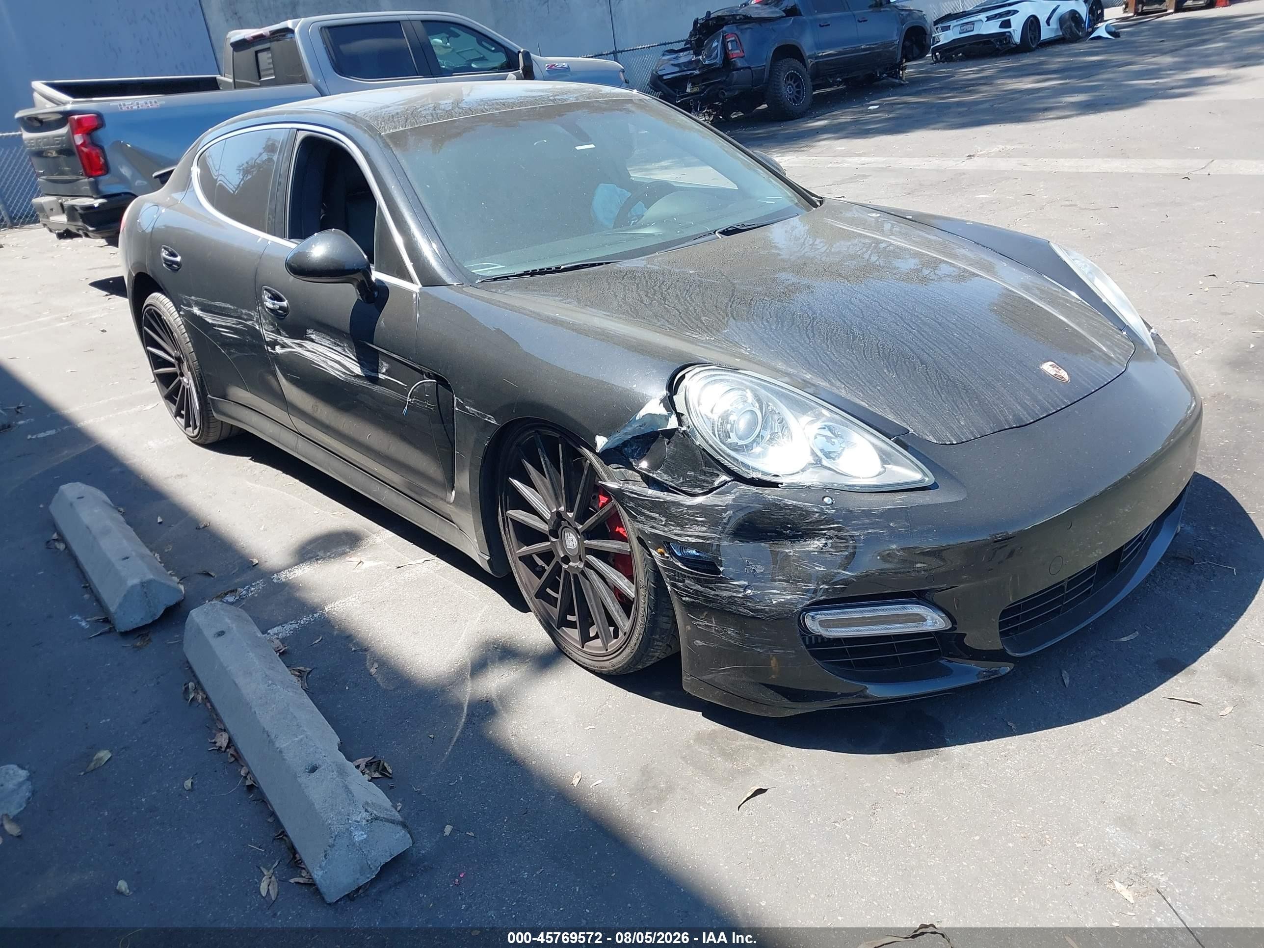 2012 Porsche Panamera Turbo Black vin: WP0AC2A79CL090710