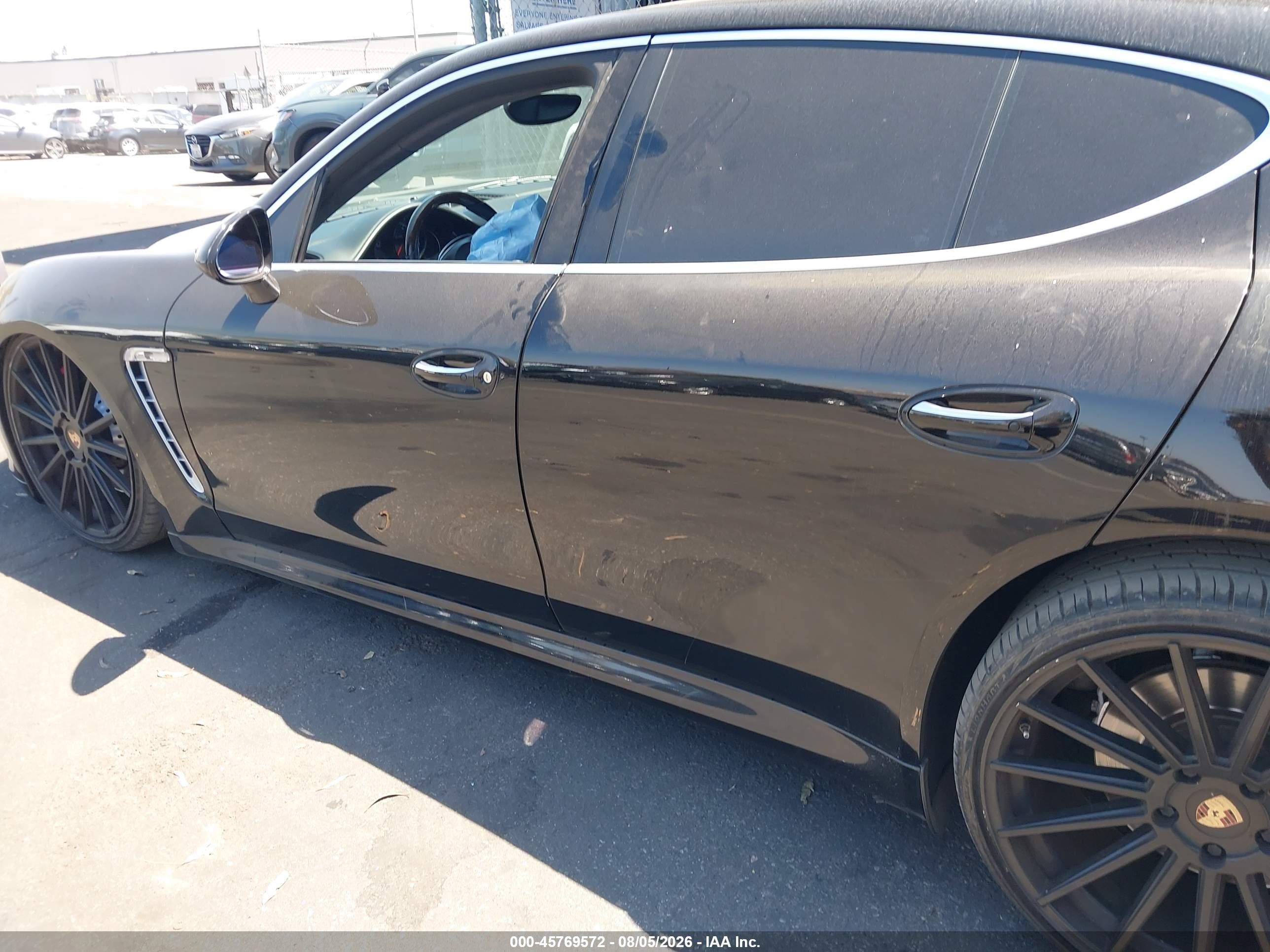 2012 Porsche Panamera Turbo Black vin: WP0AC2A79CL090710