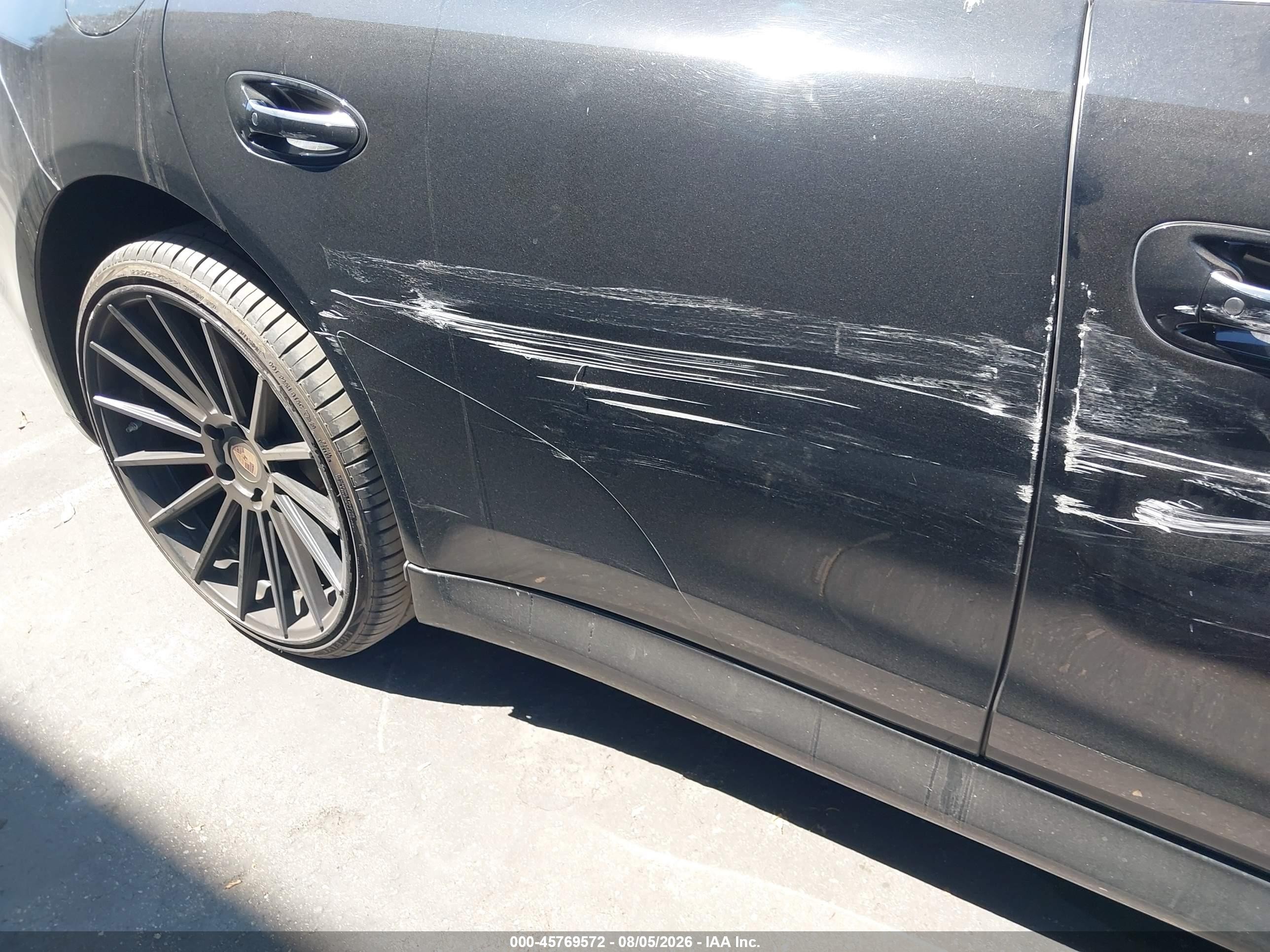 2012 Porsche Panamera Turbo Black vin: WP0AC2A79CL090710