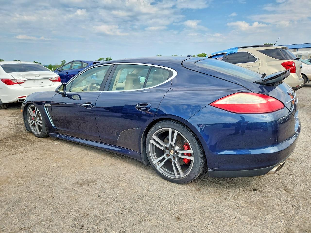 2010 Porsche Panamera Turbo Blue vin: WP0AC2A7XAL090907