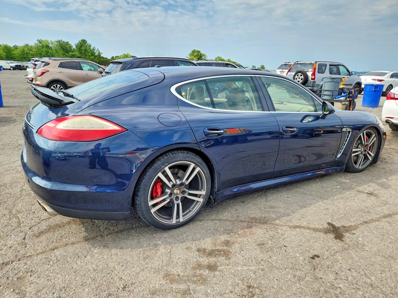 2010 Porsche Panamera Turbo Blue vin: WP0AC2A7XAL090907