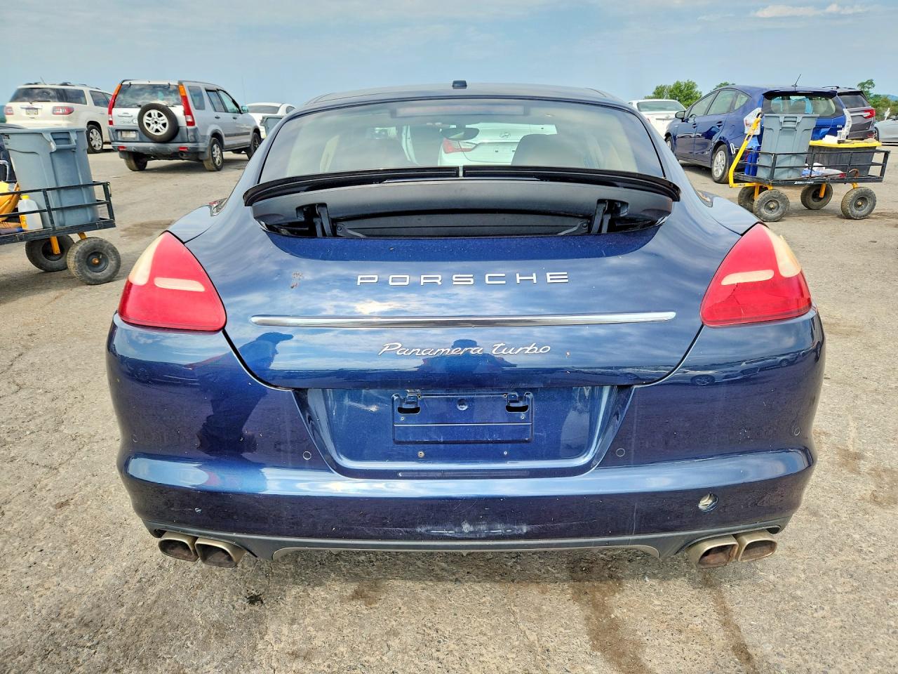 2010 Porsche Panamera Turbo Blue vin: WP0AC2A7XAL090907