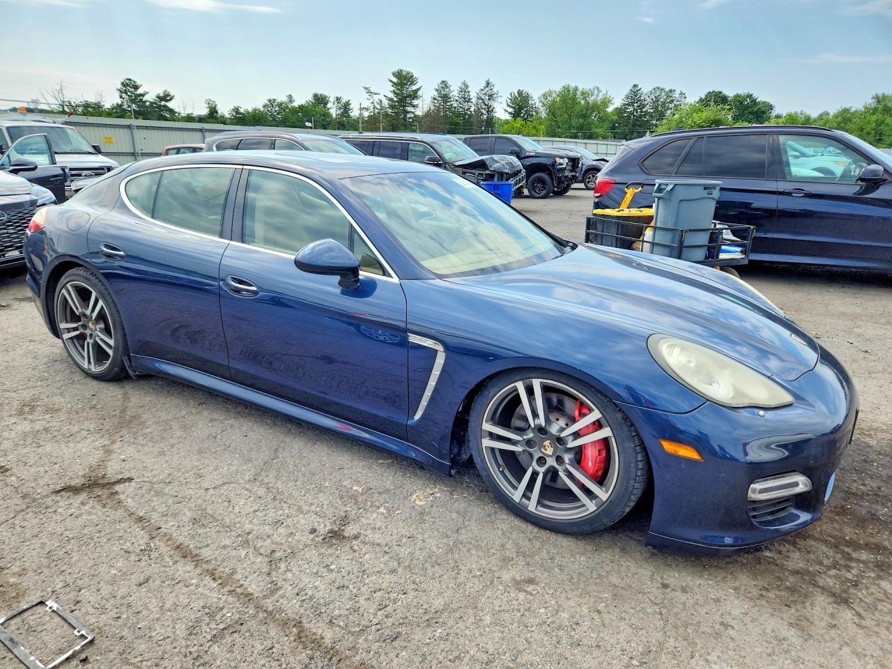 2010 Porsche Panamera Turbo Blue vin: WP0AC2A7XAL090907