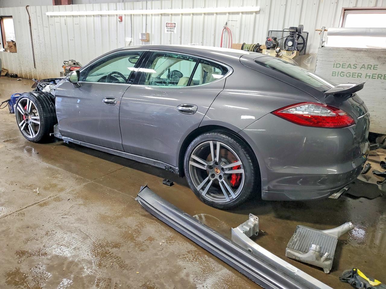 2013 Porsche Panamera Turbo Gray vin: WP0AC2A7XDL090443