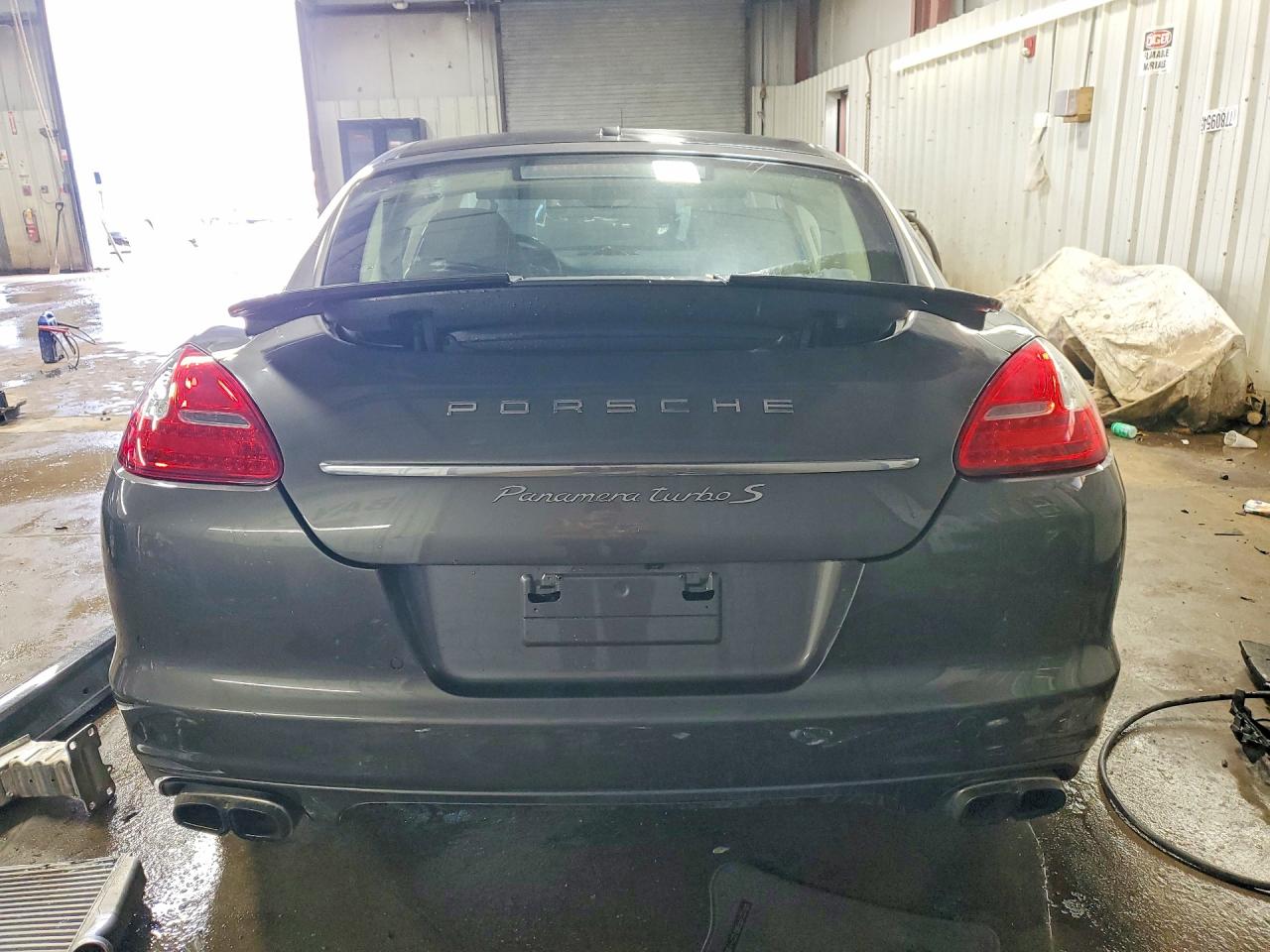 2013 Porsche Panamera Turbo Gray vin: WP0AC2A7XDL090443