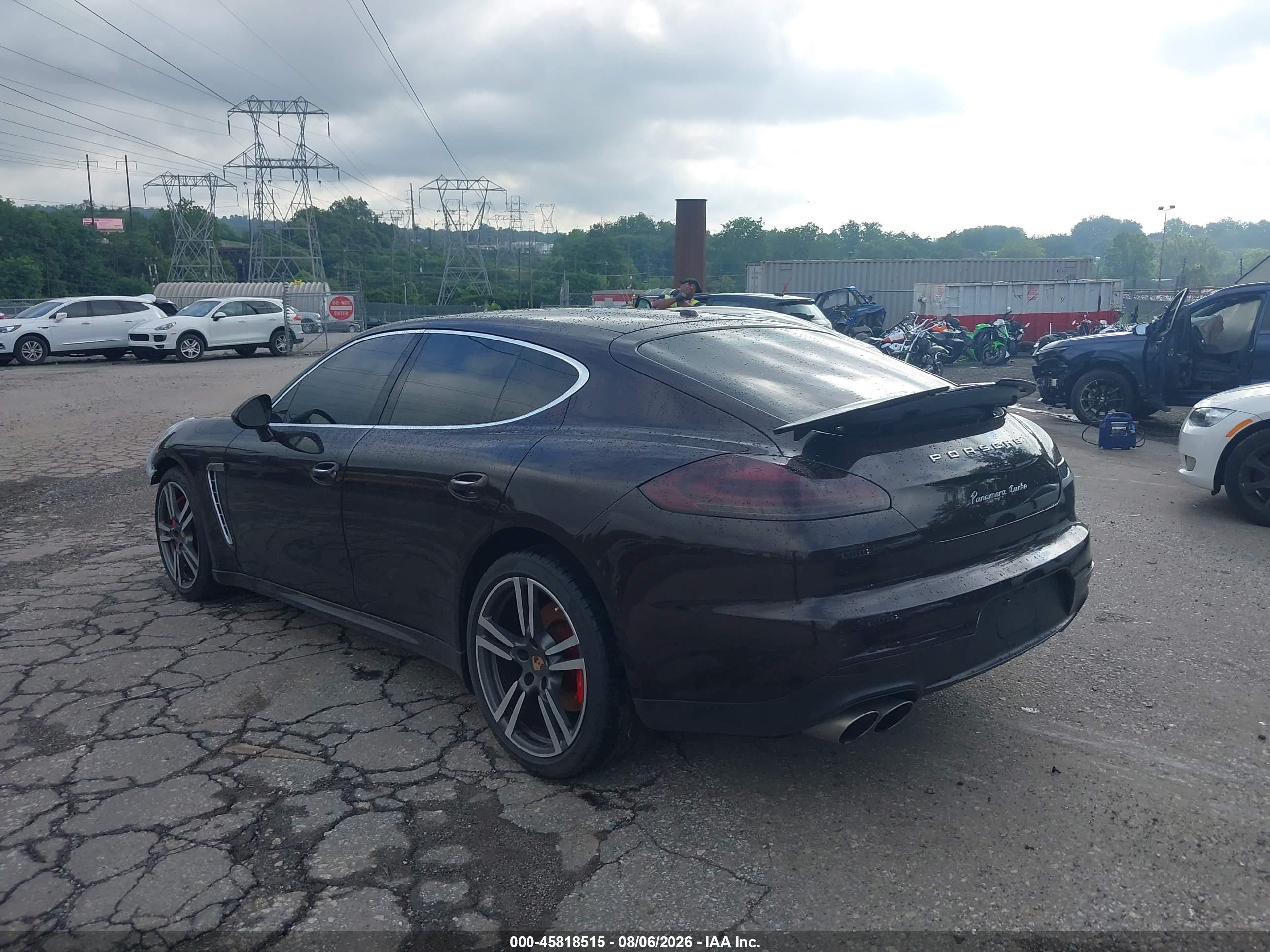 2014 Porsche Panamera Turbo Бордовый vin: WP0AC2A7XEL073238