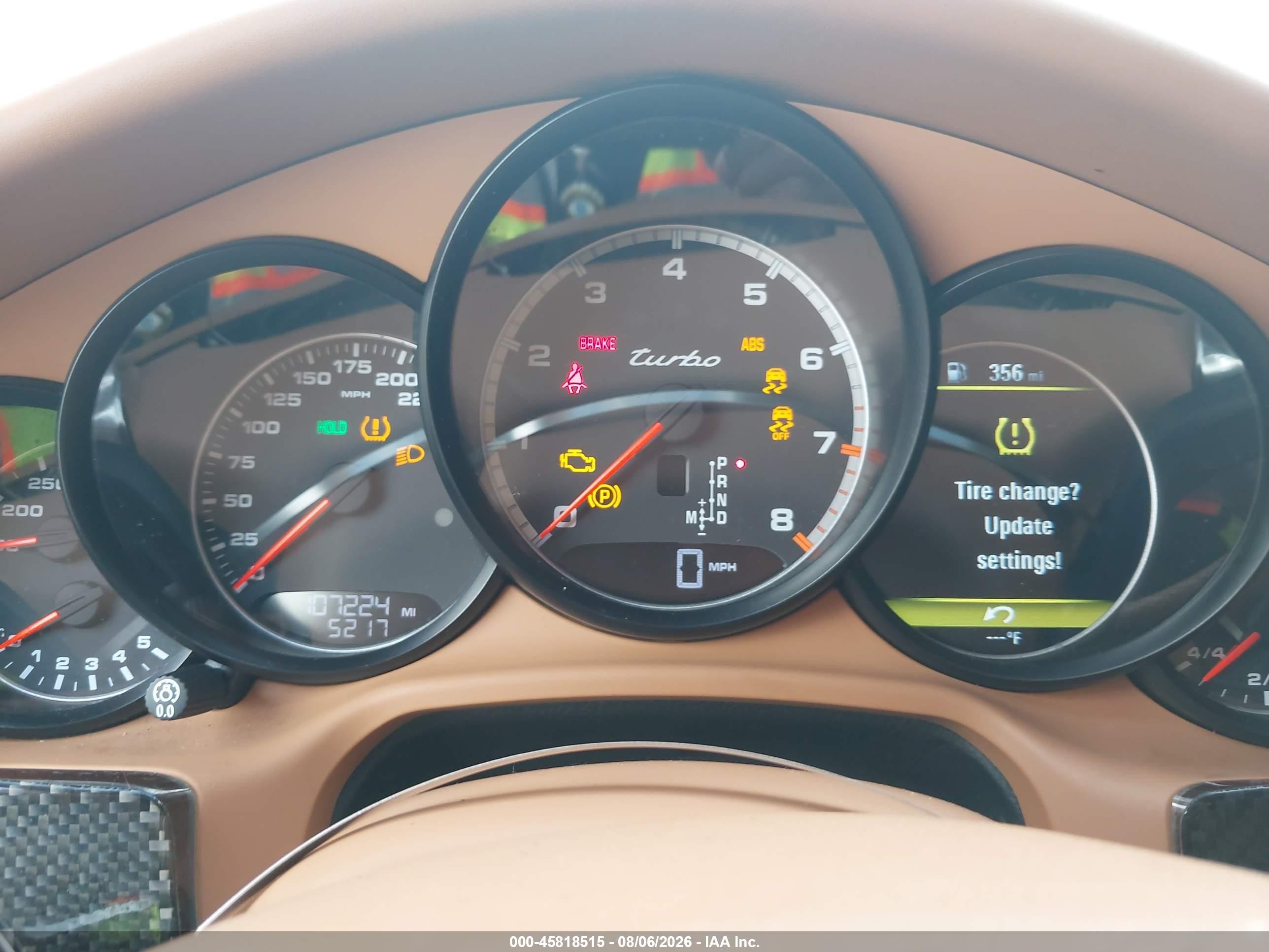 2014 Porsche Panamera Turbo Бордовый vin: WP0AC2A7XEL073238