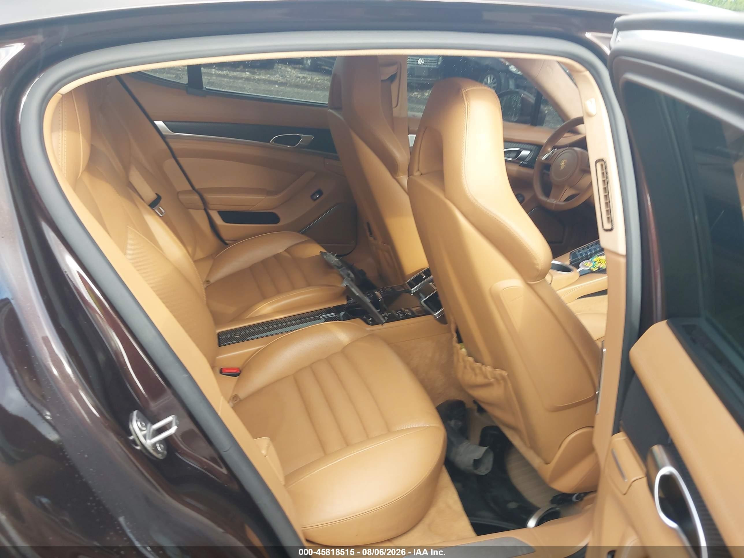 2014 Porsche Panamera Turbo Бордовый vin: WP0AC2A7XEL073238