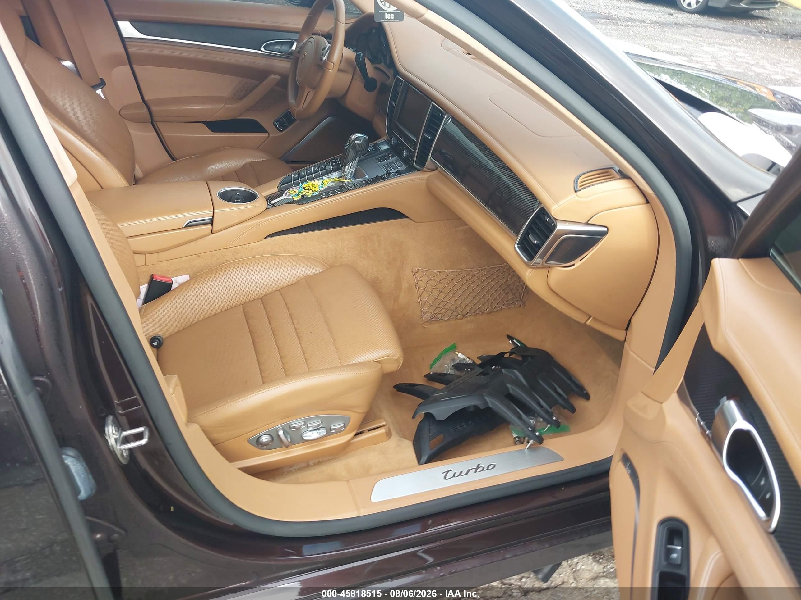 2014 Porsche Panamera Turbo Бордовый vin: WP0AC2A7XEL073238