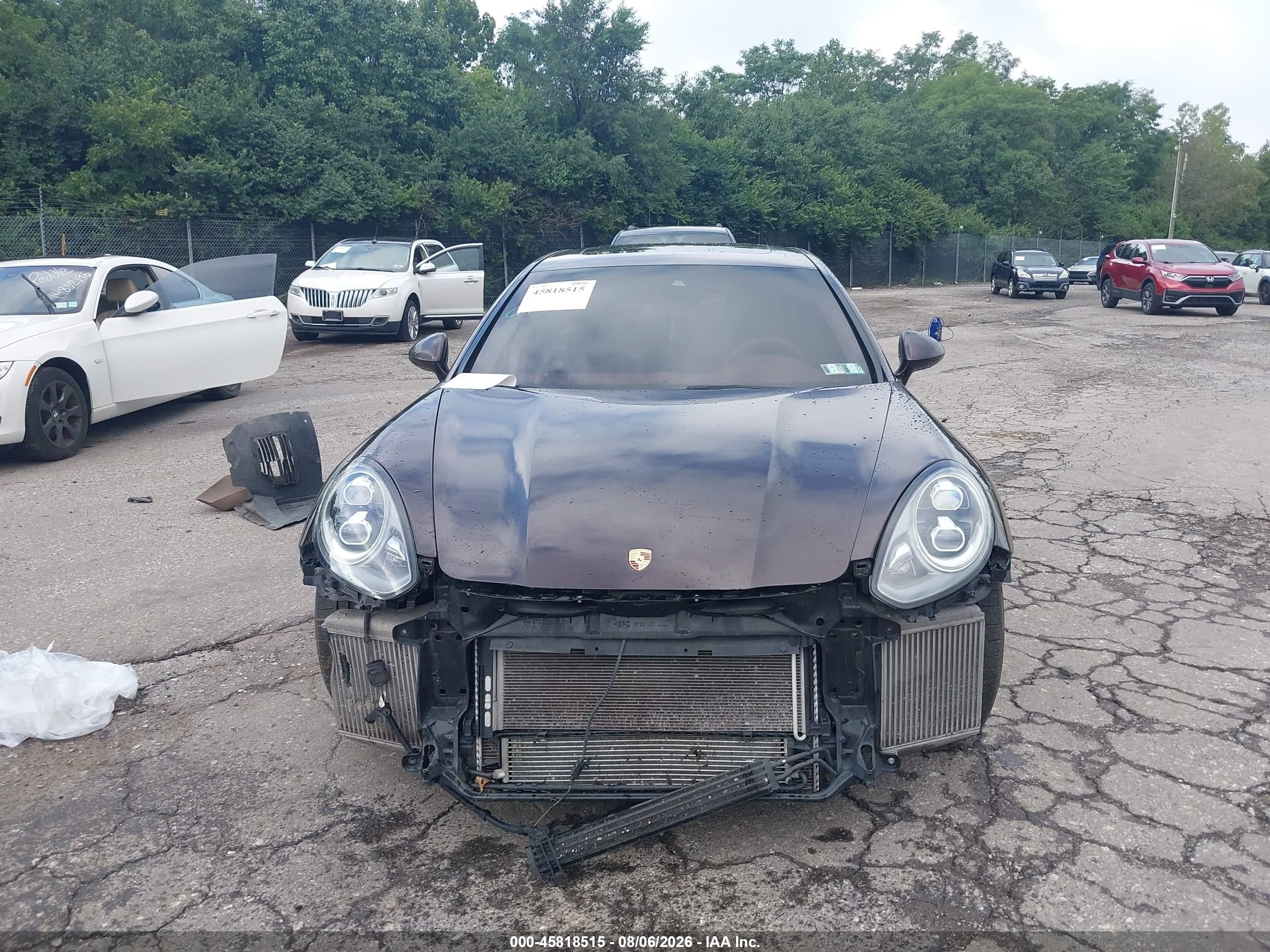 2014 Porsche Panamera Turbo Бордовый vin: WP0AC2A7XEL073238