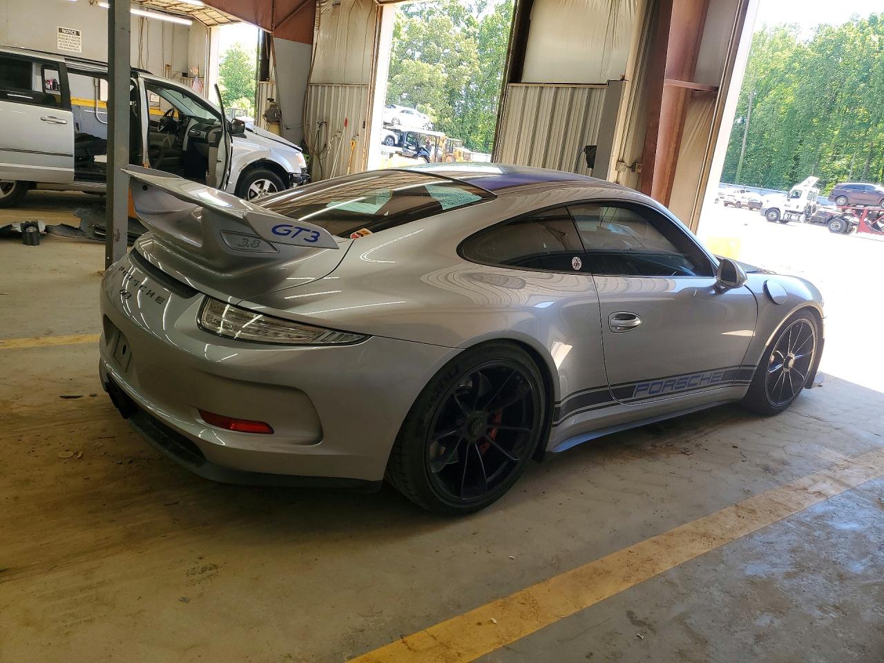 2014 Porsche 911 Gt3 Silver vin: WP0AC2A91ES183618