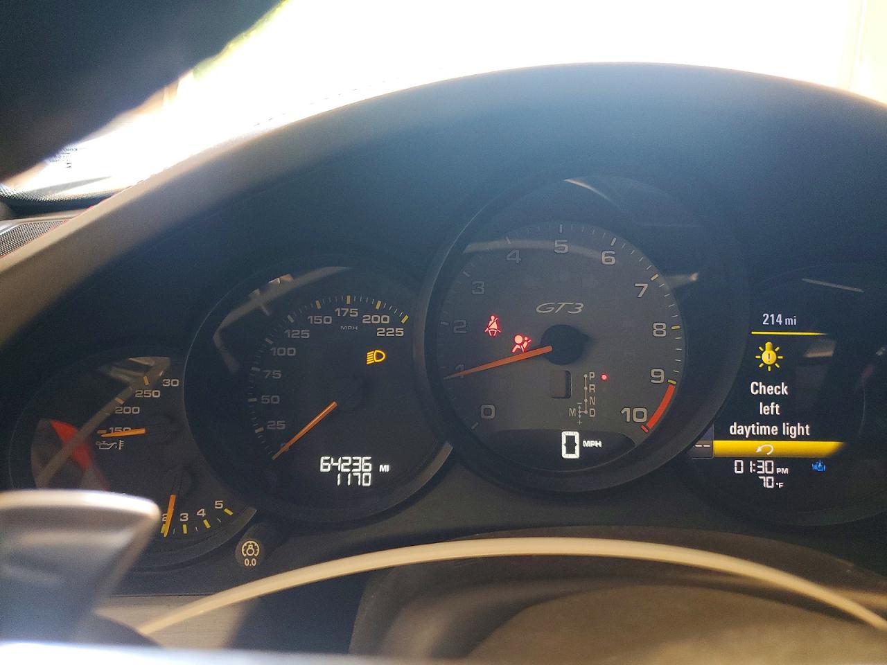 2014 Porsche 911 Gt3 Silver vin: WP0AC2A91ES183618