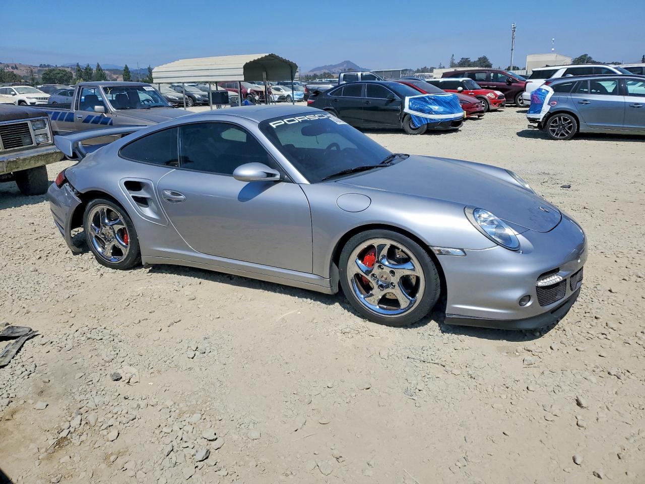 2007 Porsche 911 Turbo Silver vin: WP0AD29947S784509