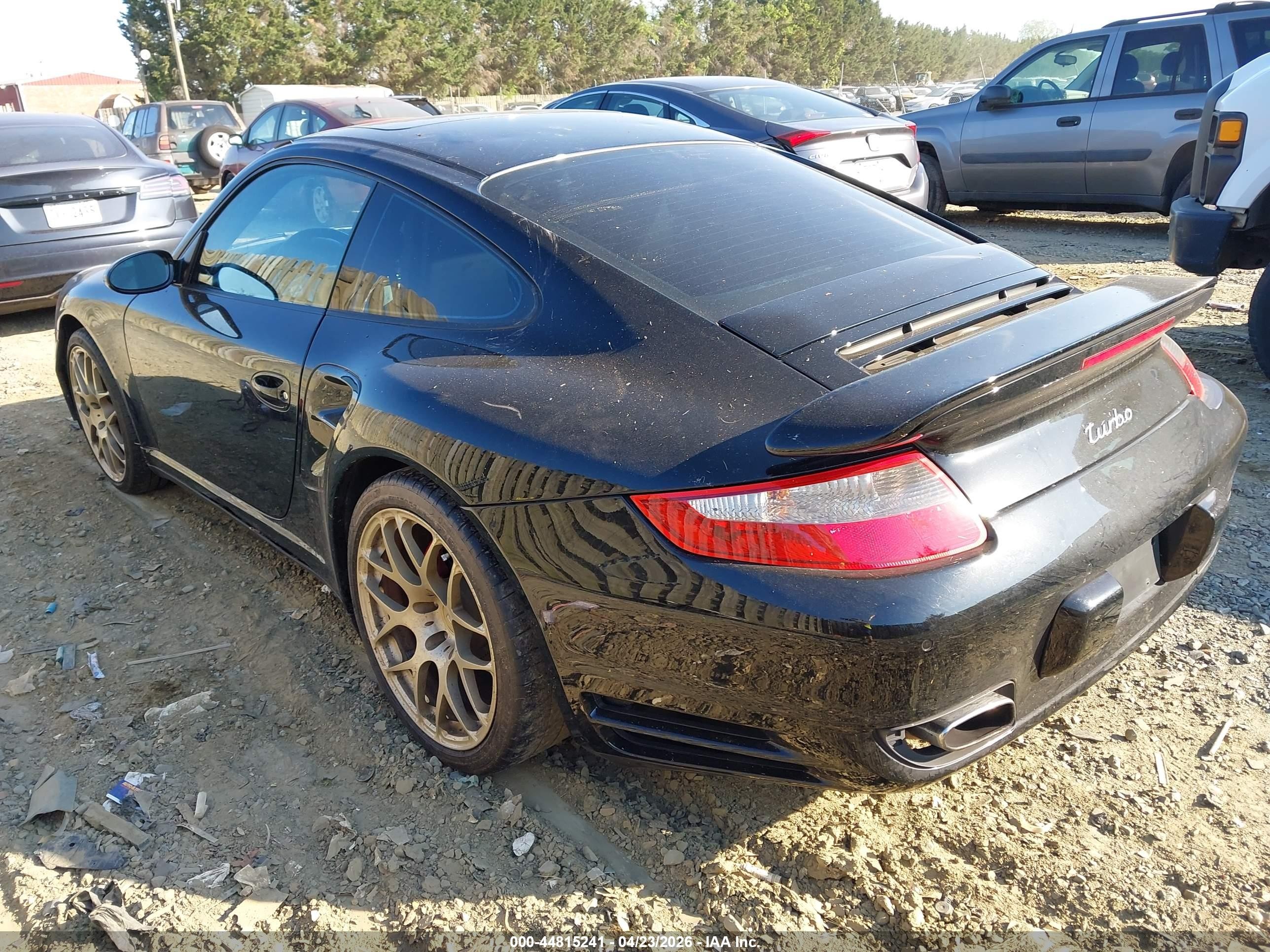 2008 Porsche 911 Gt2/turbo Black vin: WP0AD29968S784268
