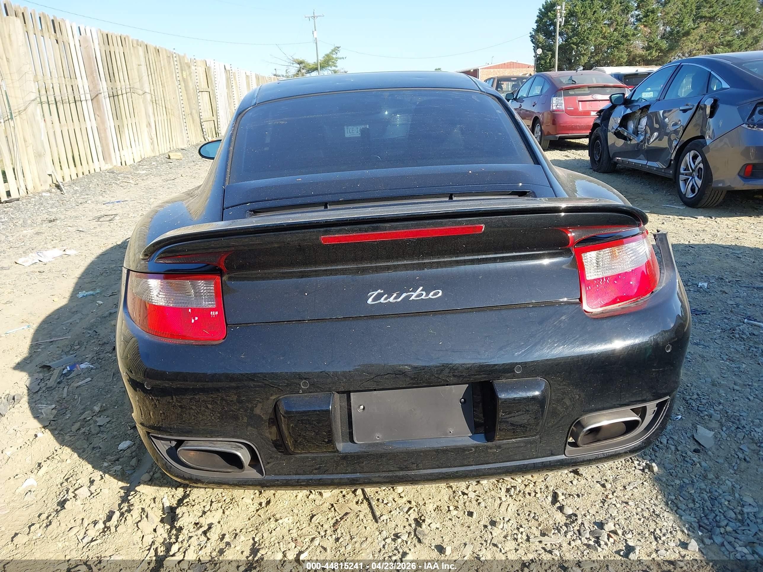 2008 Porsche 911 Gt2/turbo Black vin: WP0AD29968S784268