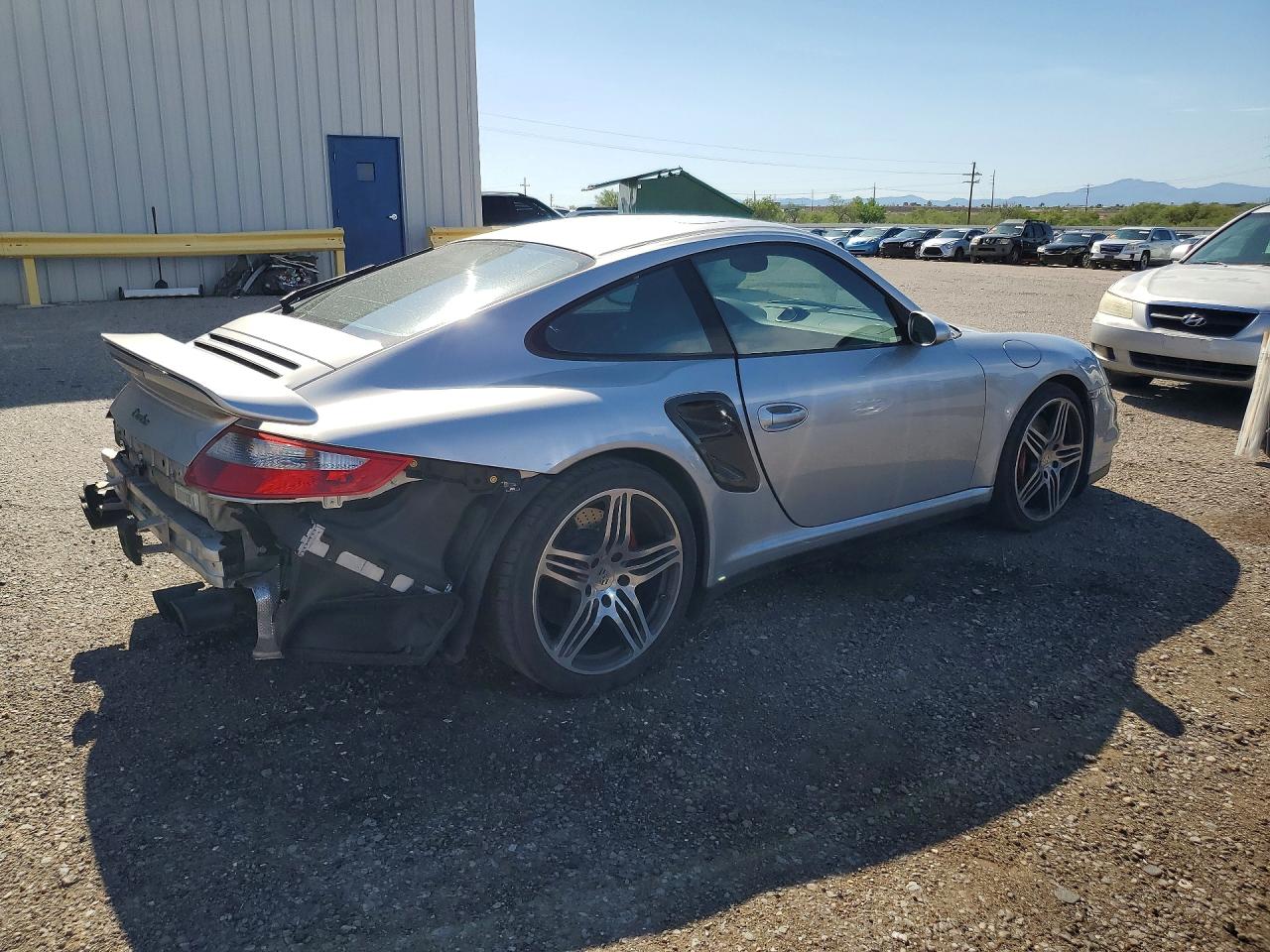 2007 Porsche 911 Turbo Silver vin: WP0AD299X7S785809