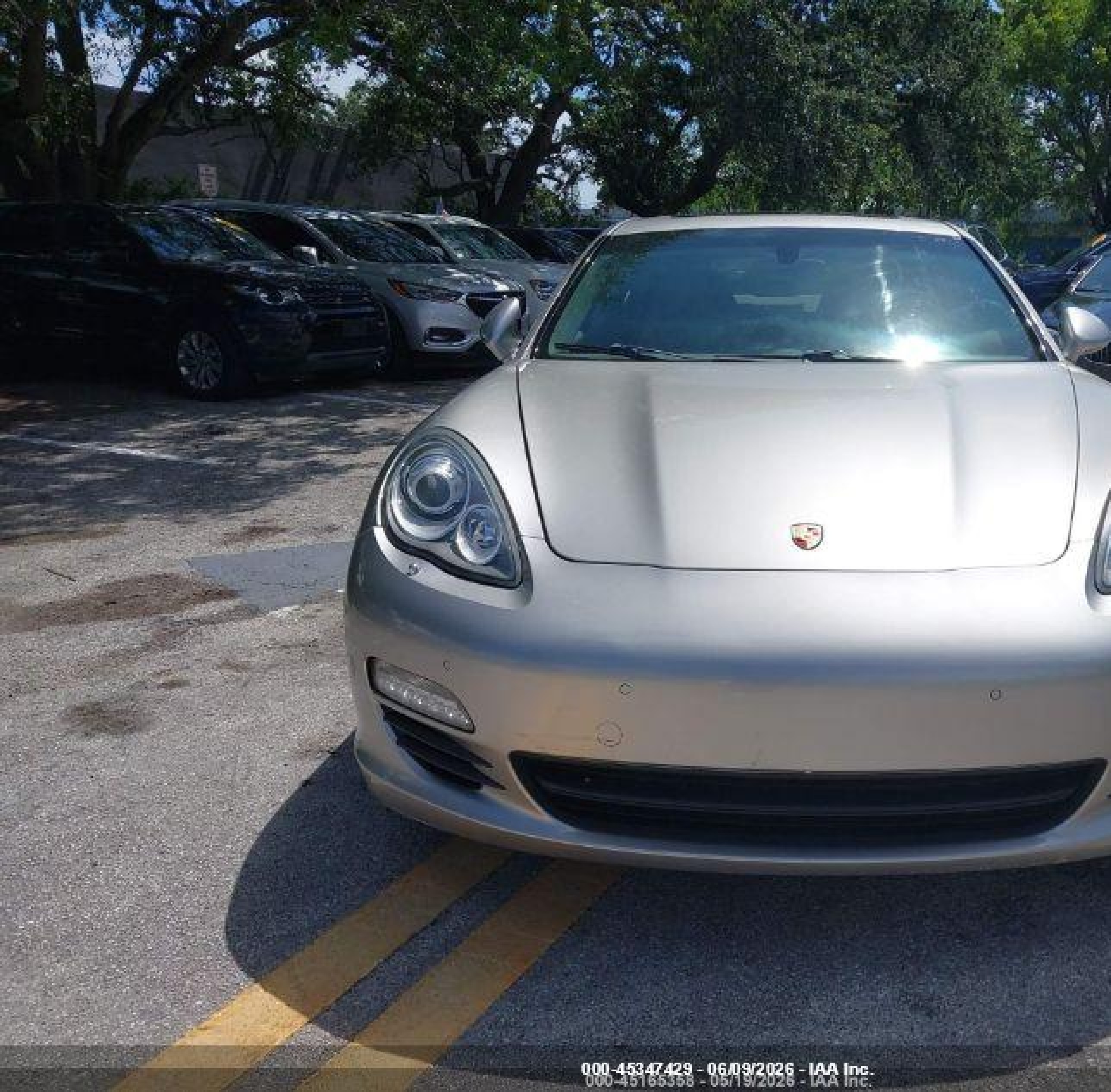 2013 Porsche Panamera Hybrid S Silver vin: WP0AD2A70DL045069
