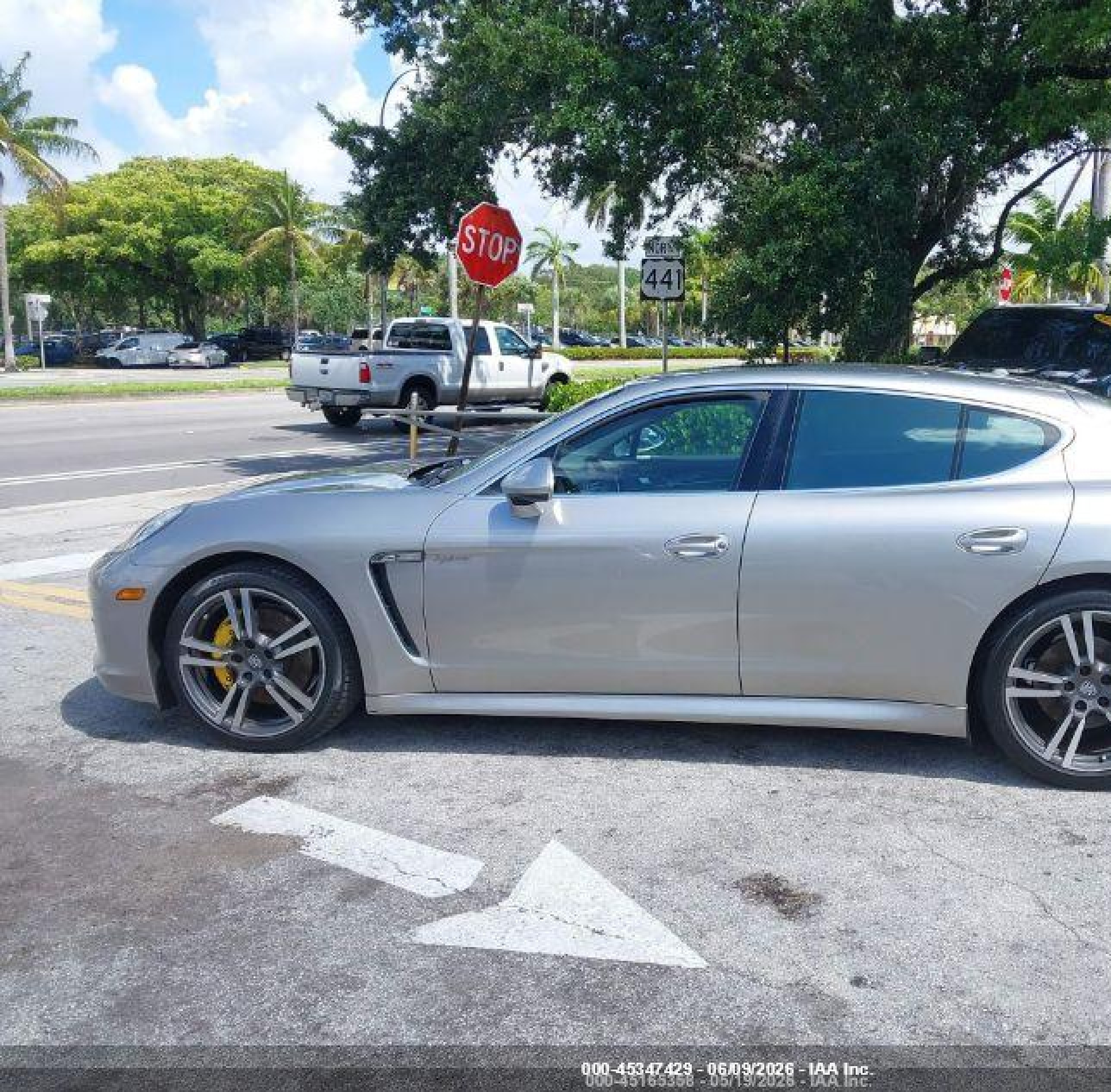 2013 Porsche Panamera Hybrid S Silver vin: WP0AD2A70DL045069