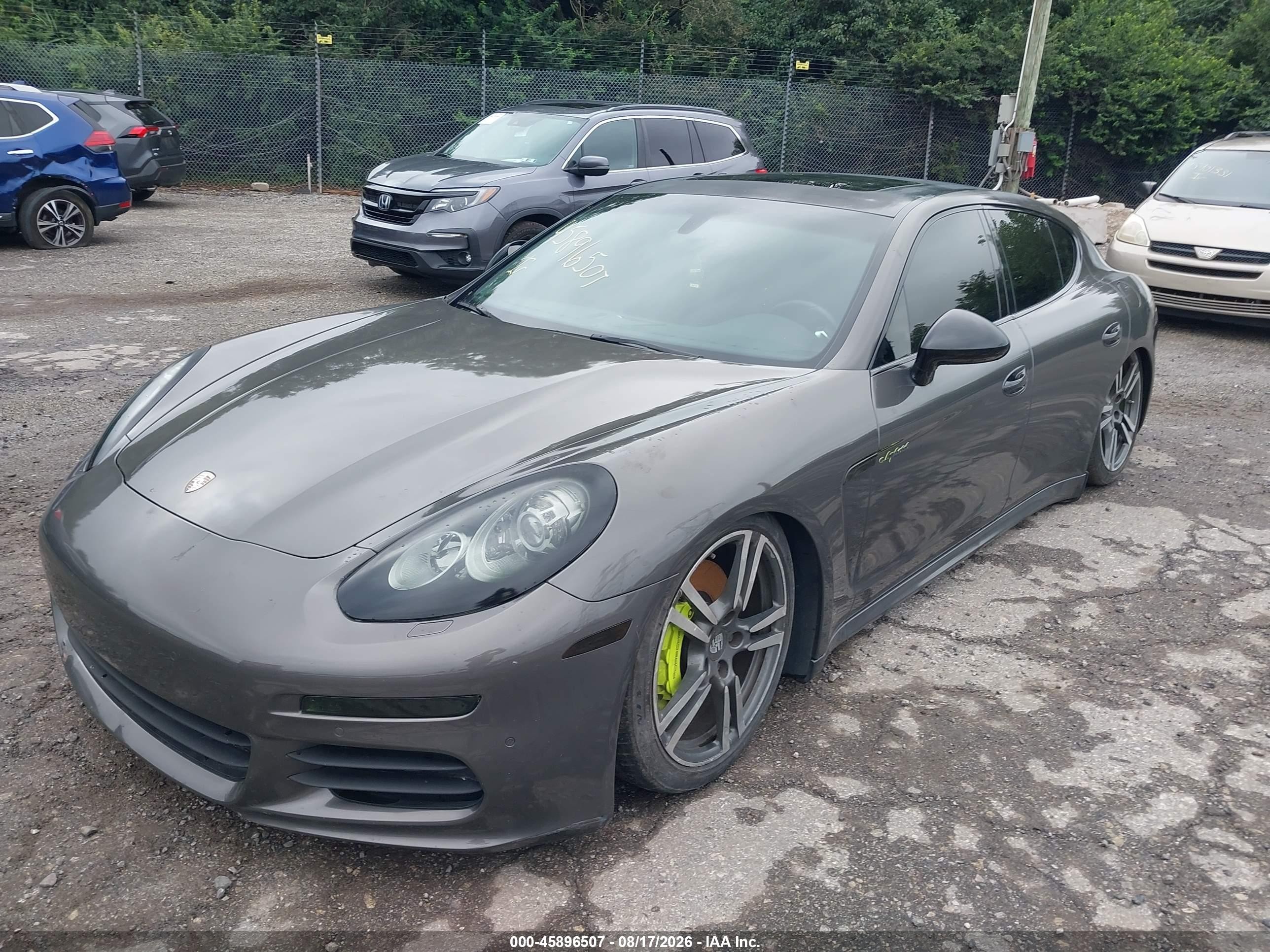 2014 Porsche Panamera E-hybrid S Gray vin: WP0AD2A70EL044232