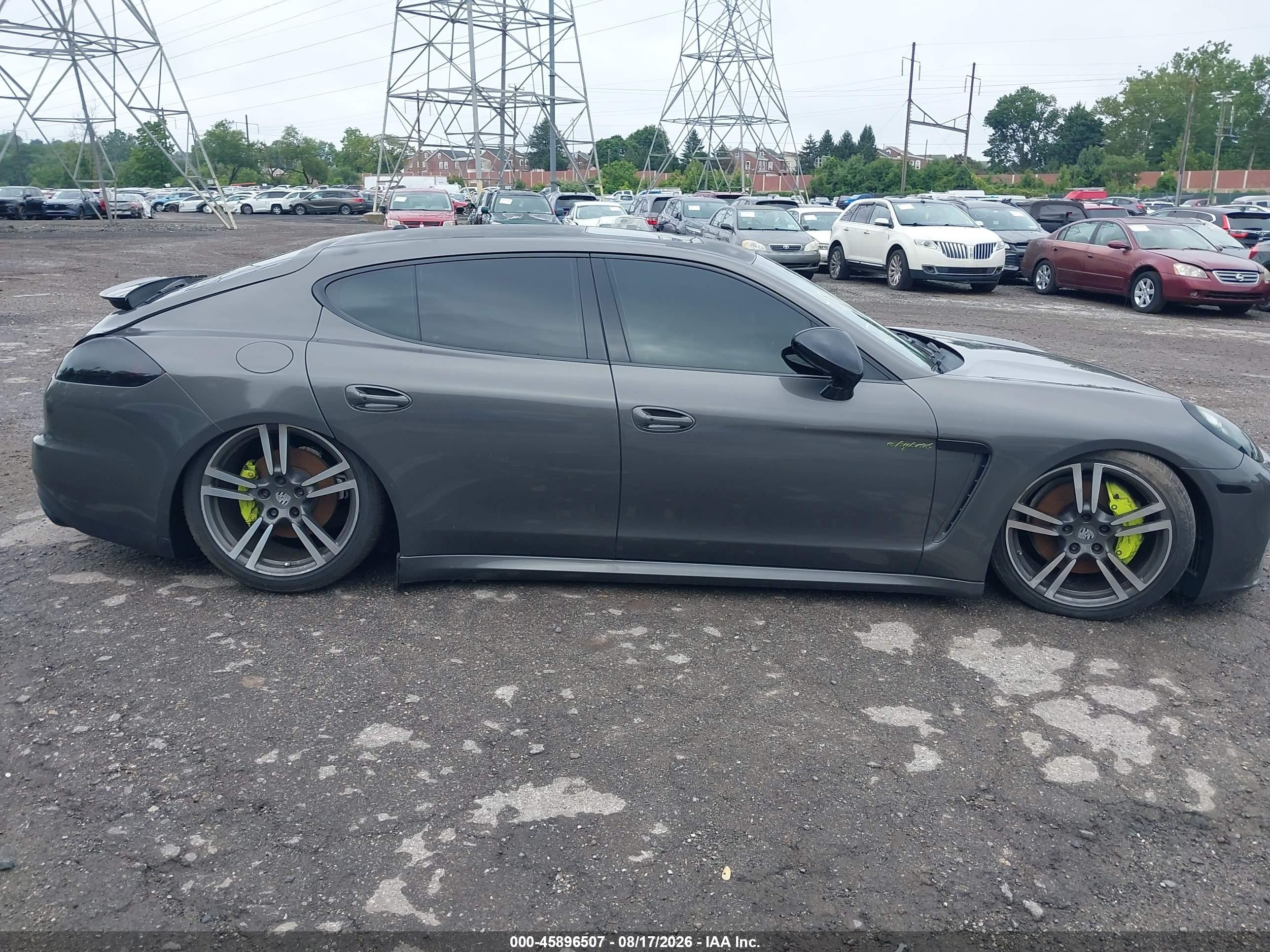 2014 Porsche Panamera E-hybrid S Gray vin: WP0AD2A70EL044232